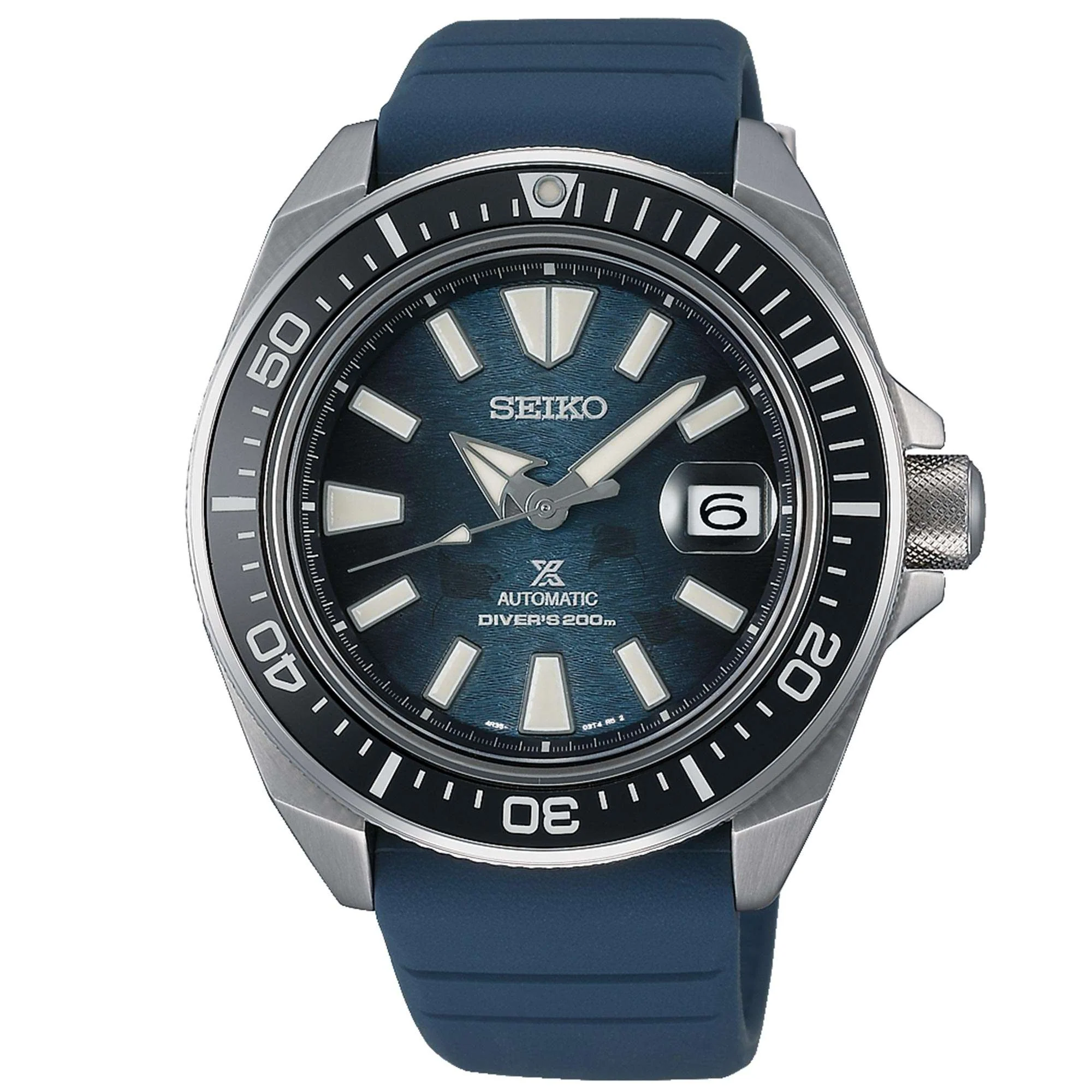 Seiko Prospex Save The Ocean 'King Samurai' Automatic Blue Dial Silicone Strap Men's Watch SRPF79K1 - Image 13