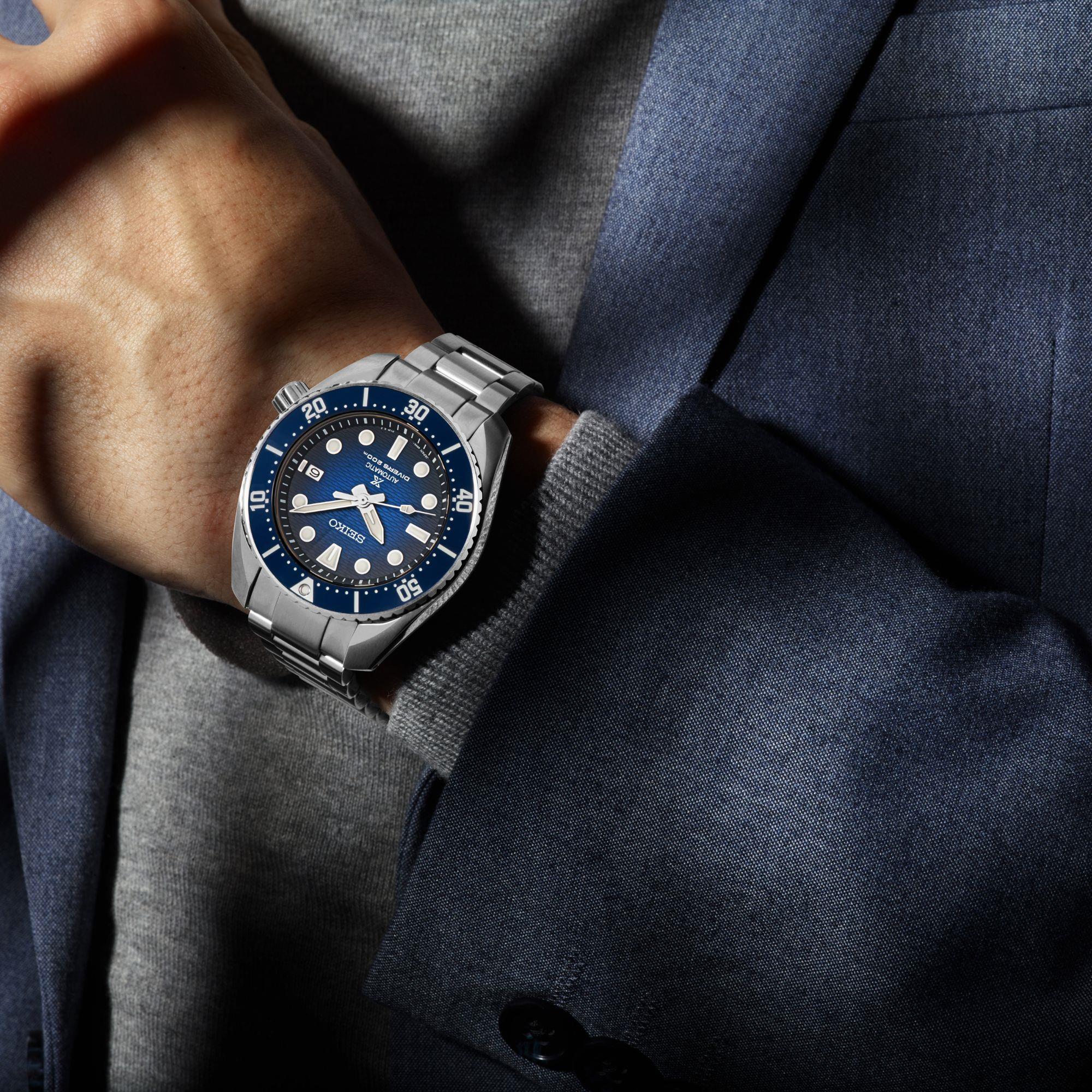 Seiko Prospex King Sumo 'Graduation' Automatic Blue Dial Steel Bracelet Divers Men's Watch SPB321J1 - Image 8