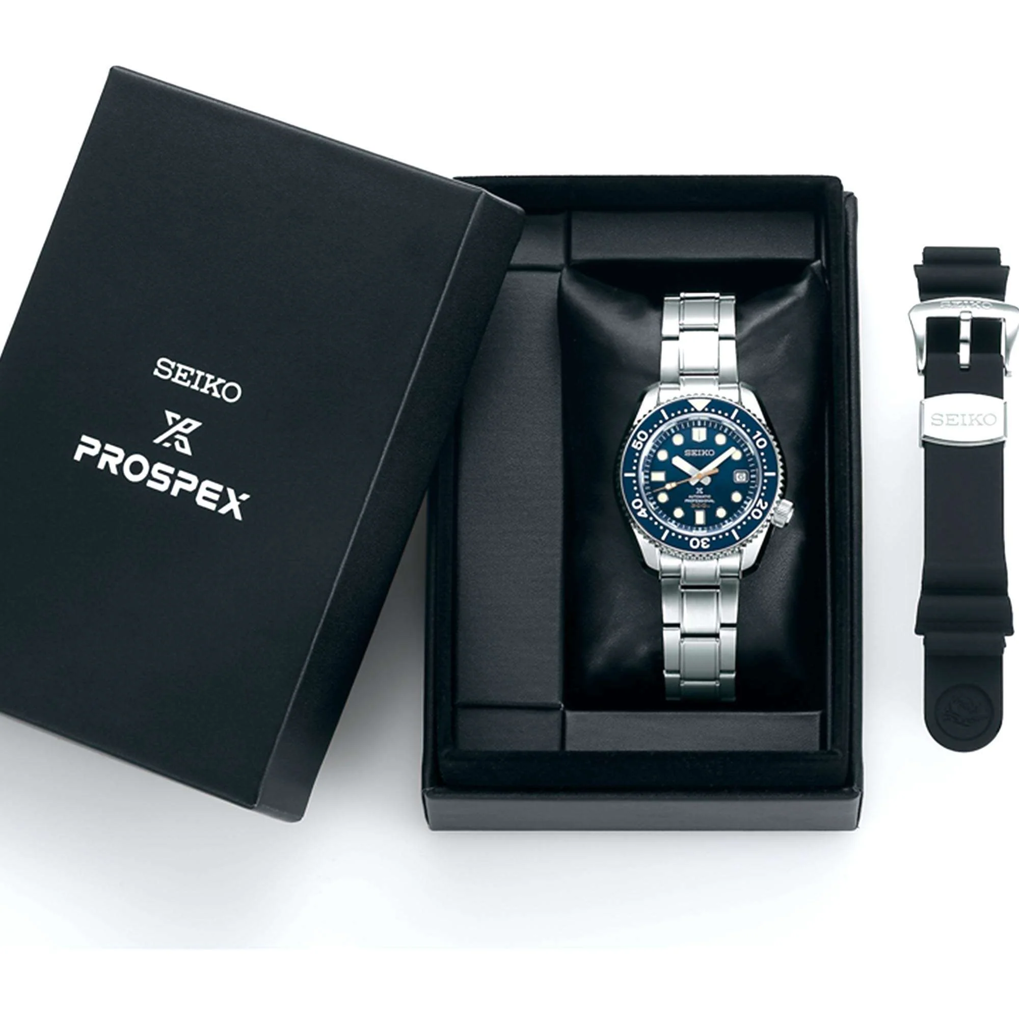 Seiko Prospex MarineMaster 'MM300' Diver's Automatic Blue Ocean Dial Silver Stainless Steel Men's Watch SLA023J1 - Image 7