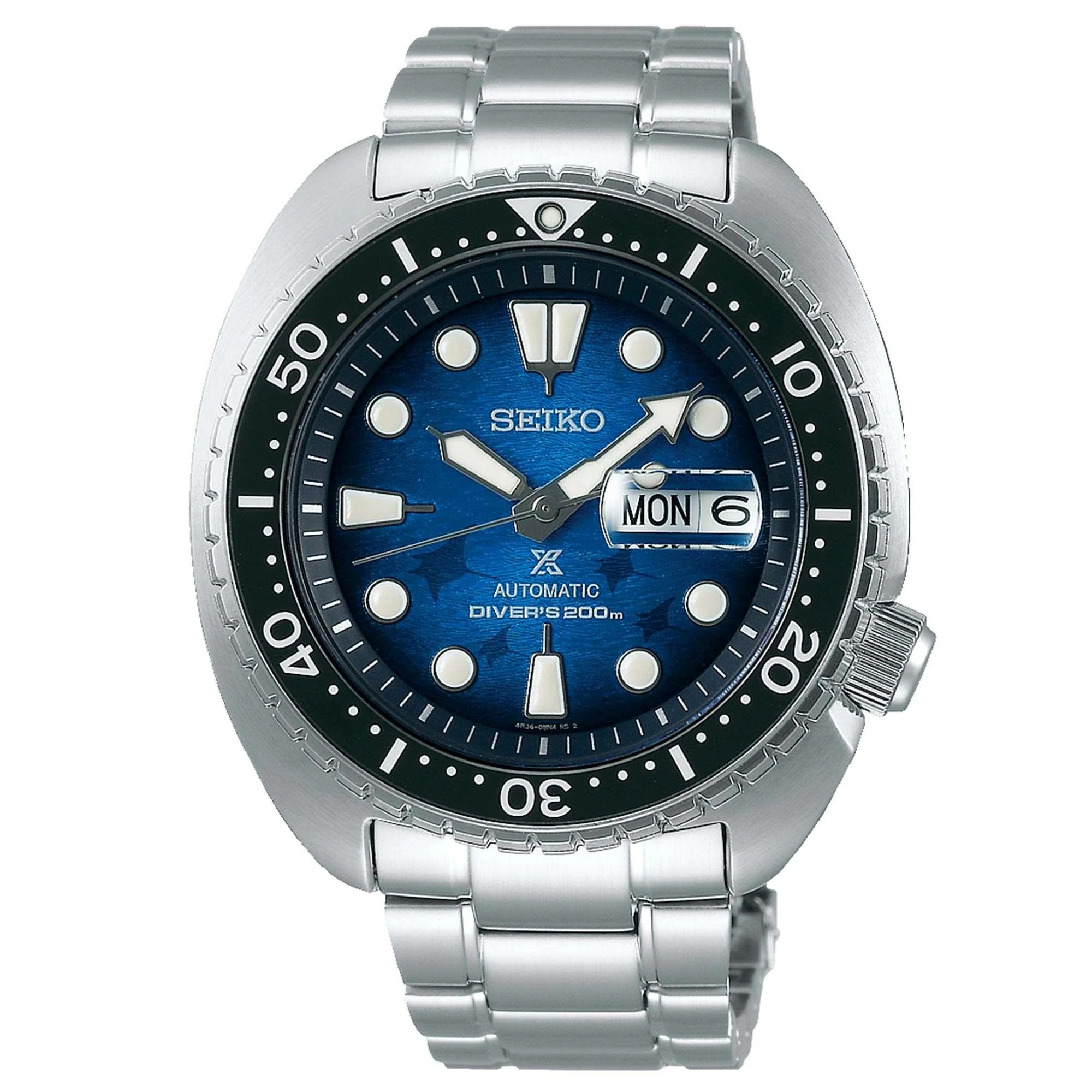 Seiko Prospex Save The Ocean 'King Turtle' Automatic Blue Dial Stainless Steel Bracelet Men's Watch SRPE39K1 - Image 7