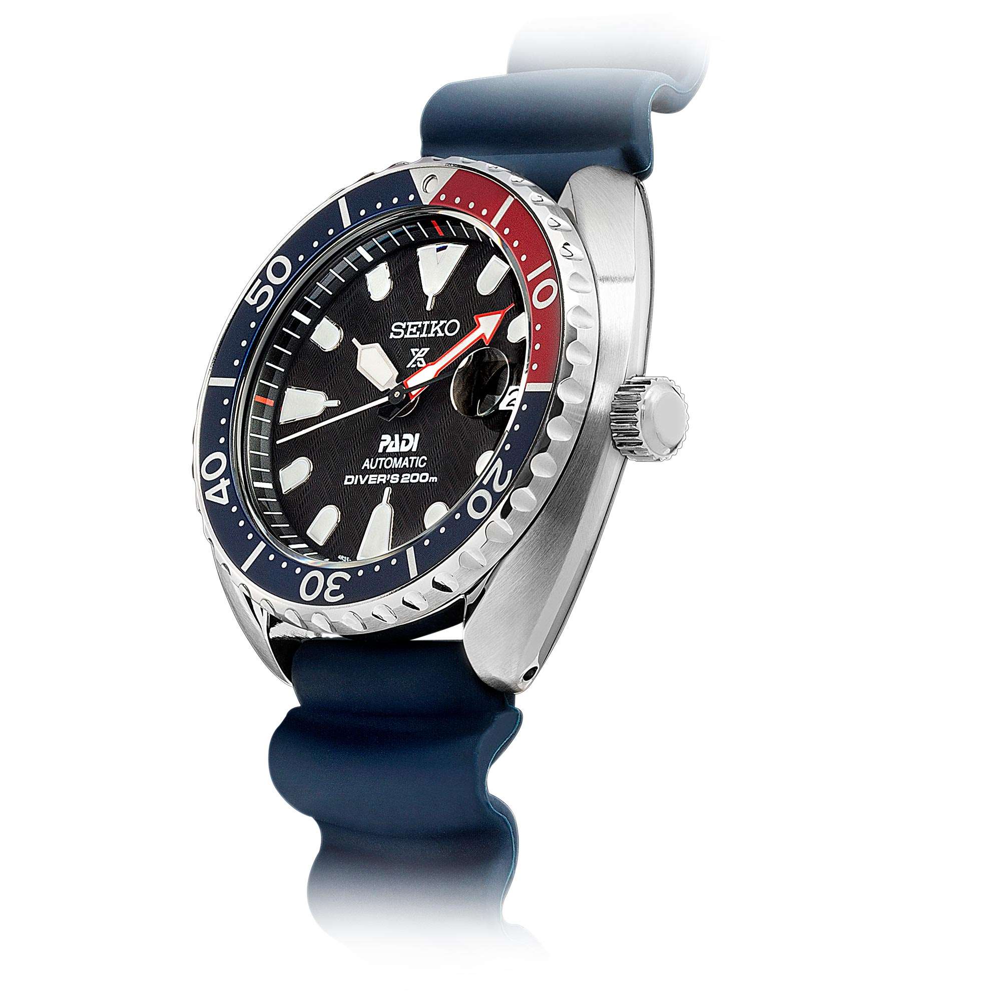 Seiko Prospex Sea PADI Automatic 'Pepsi Bezel' Mini Turtle Divers Black Dial Men's Watch SRPC41K1 RRP £399 - Image 2