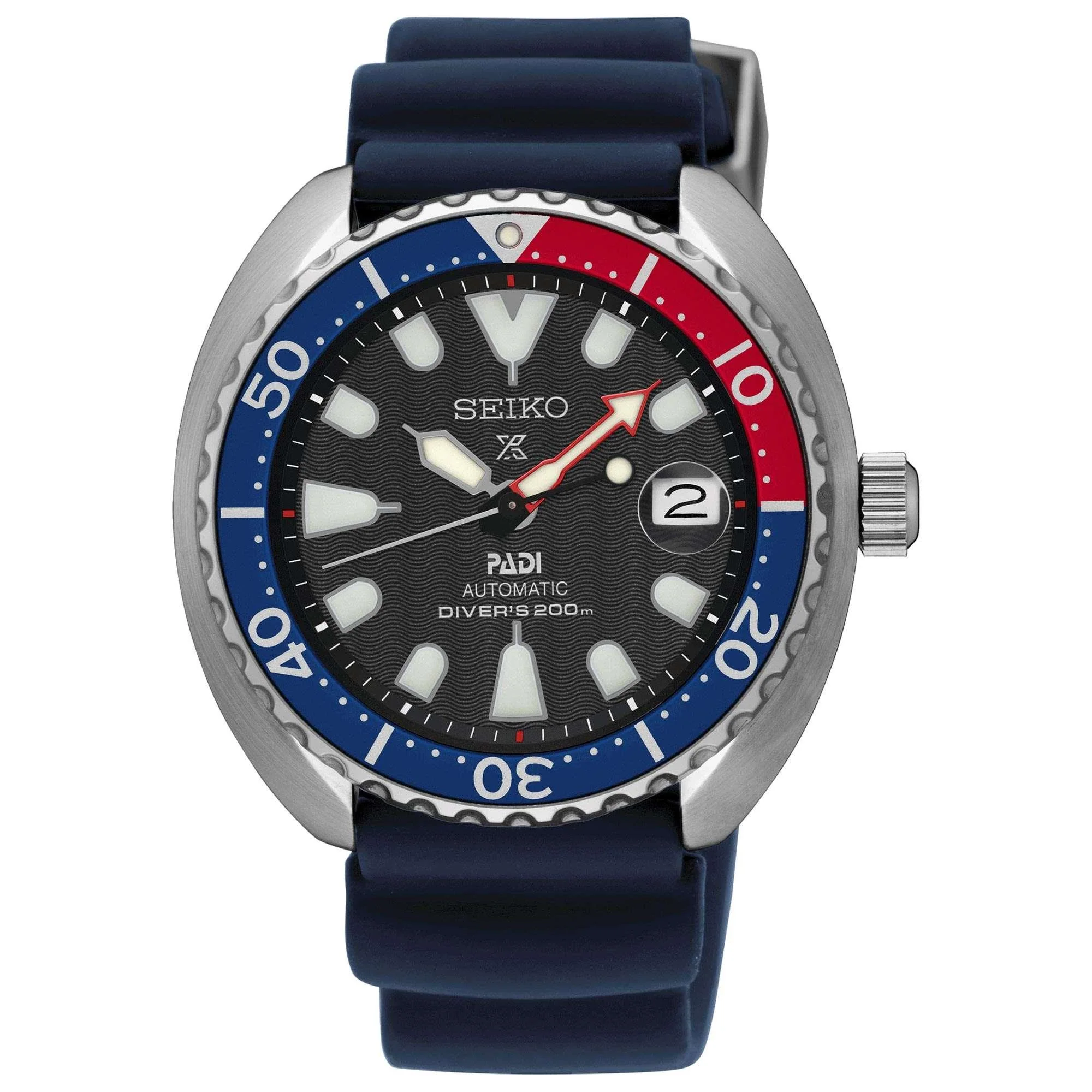 Seiko Prospex Sea PADI Automatic 'Pepsi Bezel' Mini Turtle Divers Black Dial Men's Watch SRPC41K1 RRP £399 - Image 5