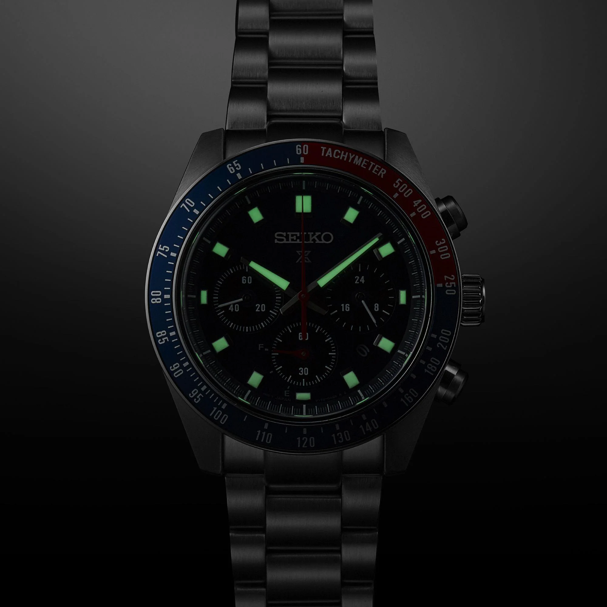 Seiko Prospex Speedtimer Solar Chronograph Blue Dial Stainless Steel Bracelet Men's Watch SSC913P1 - Image 10