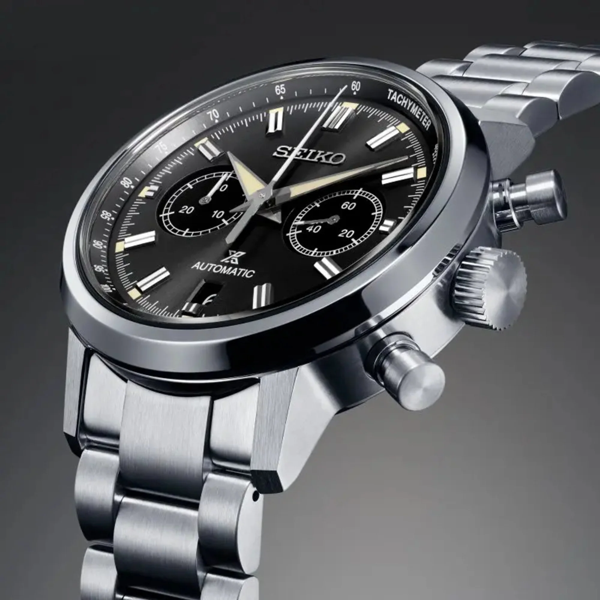 Seiko Prospex Speedtimer Automatic Black Dial Stainless Steel Bracelet Men's Watch SRQ037J1 - Image 3