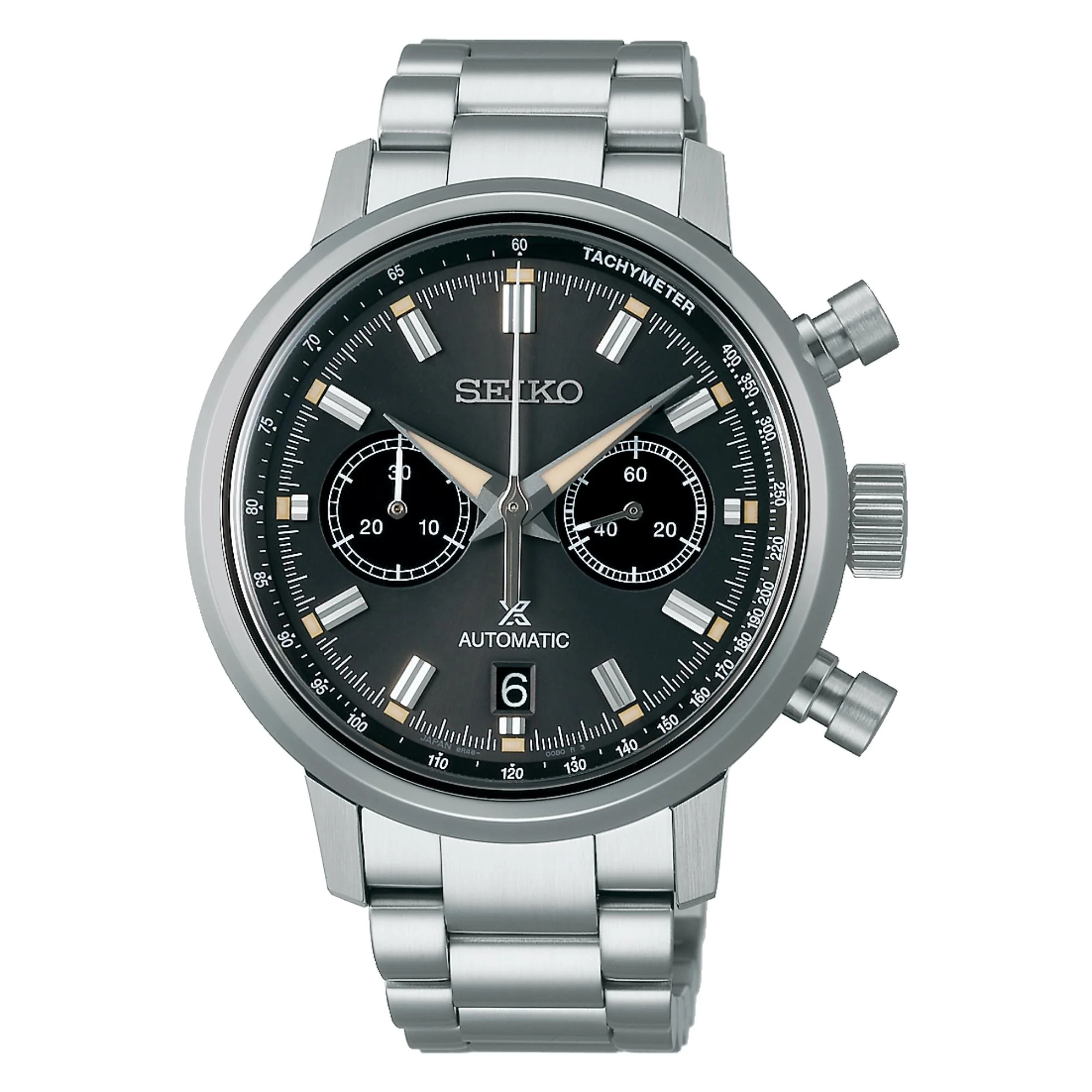 Seiko Prospex Speedtimer Automatic Black Dial Stainless Steel Bracelet Men's Watch SRQ037J1 - Image 4