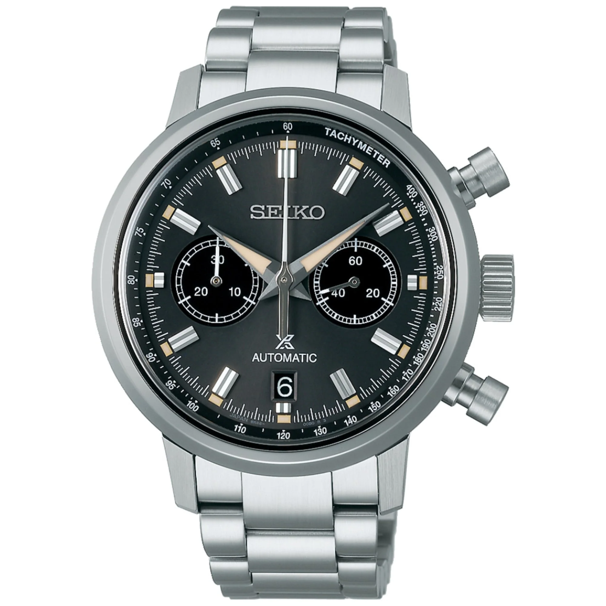 Seiko Prospex Speedtimer Automatic Black Dial Stainless Steel Bracelet Men's Watch SRQ037J1 - Image 5