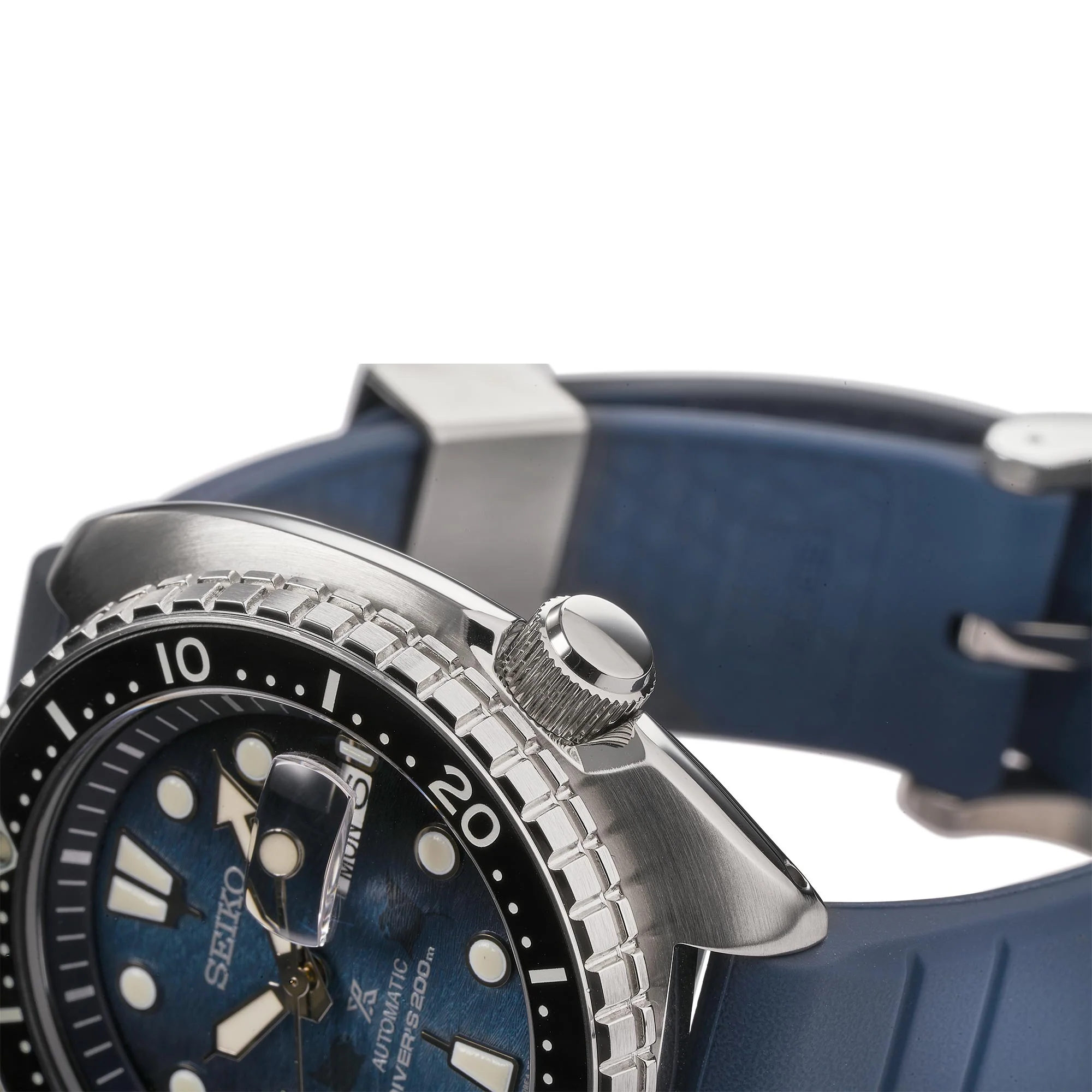 Seiko Prospex Save The Ocean 'King Turtle' Automatic Blue Dial Silicone Strap Men's Watch SRPF77K1 - Image 7