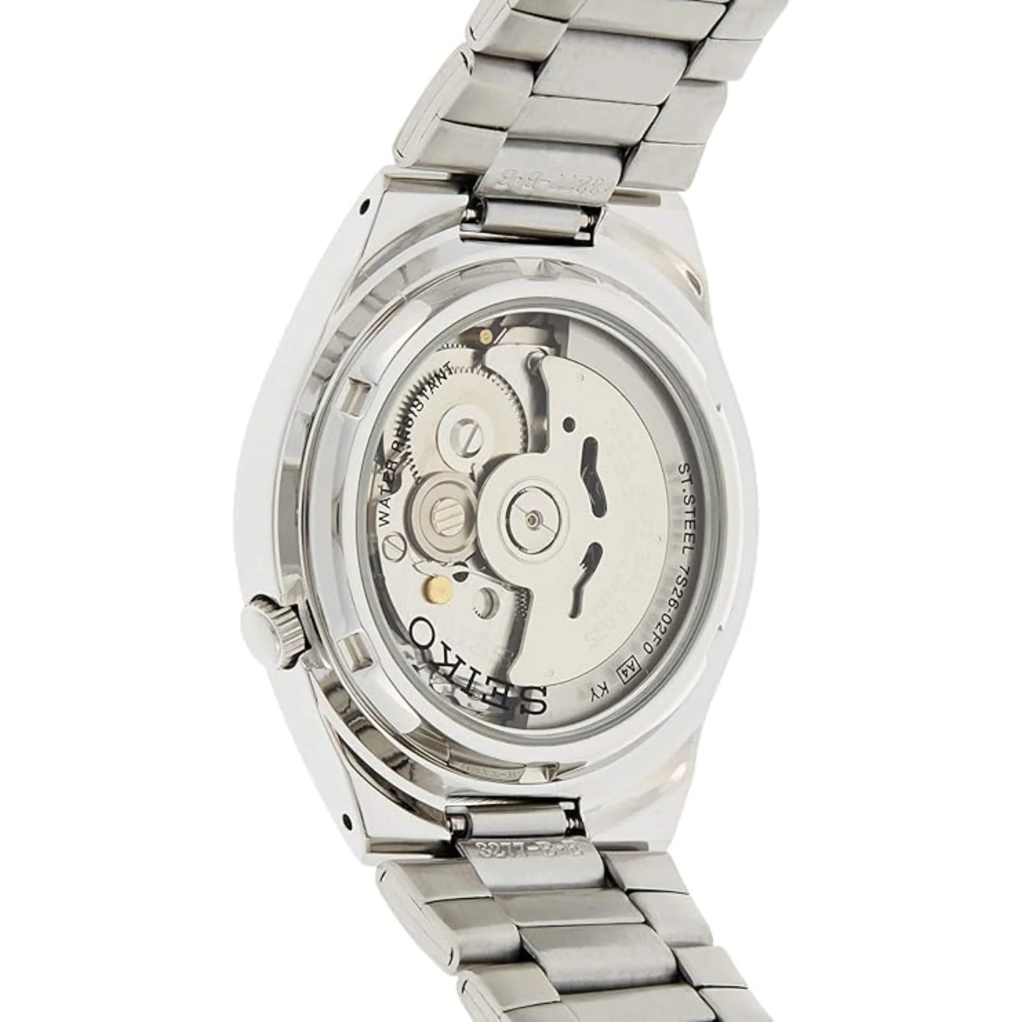 Seiko 5 Automatic Blue Dial Silver Stainless Steel Men's Watch SNK615K1 - Image 4