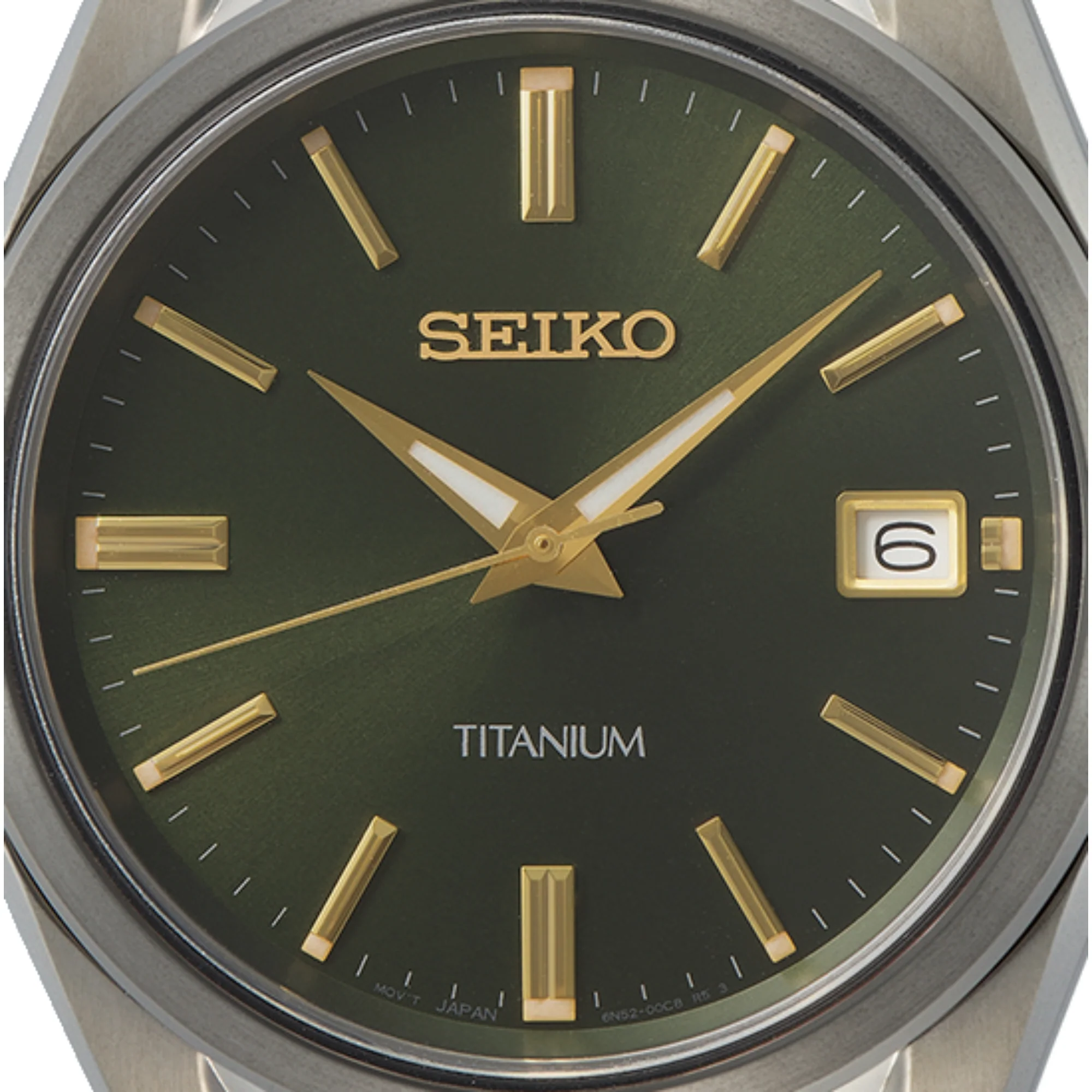 Seiko Conceptual Titanium Green Dial Two-Tone Titanium Strap Men's Watch SUR377P1 - Image 4