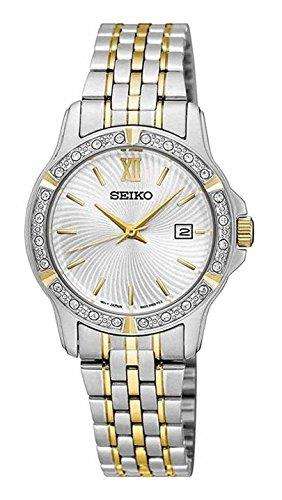 Seiko Two Tone Stainless Steel PVD Gold Plated Diamante Bezel Ladies' Dress Watch - Image 2