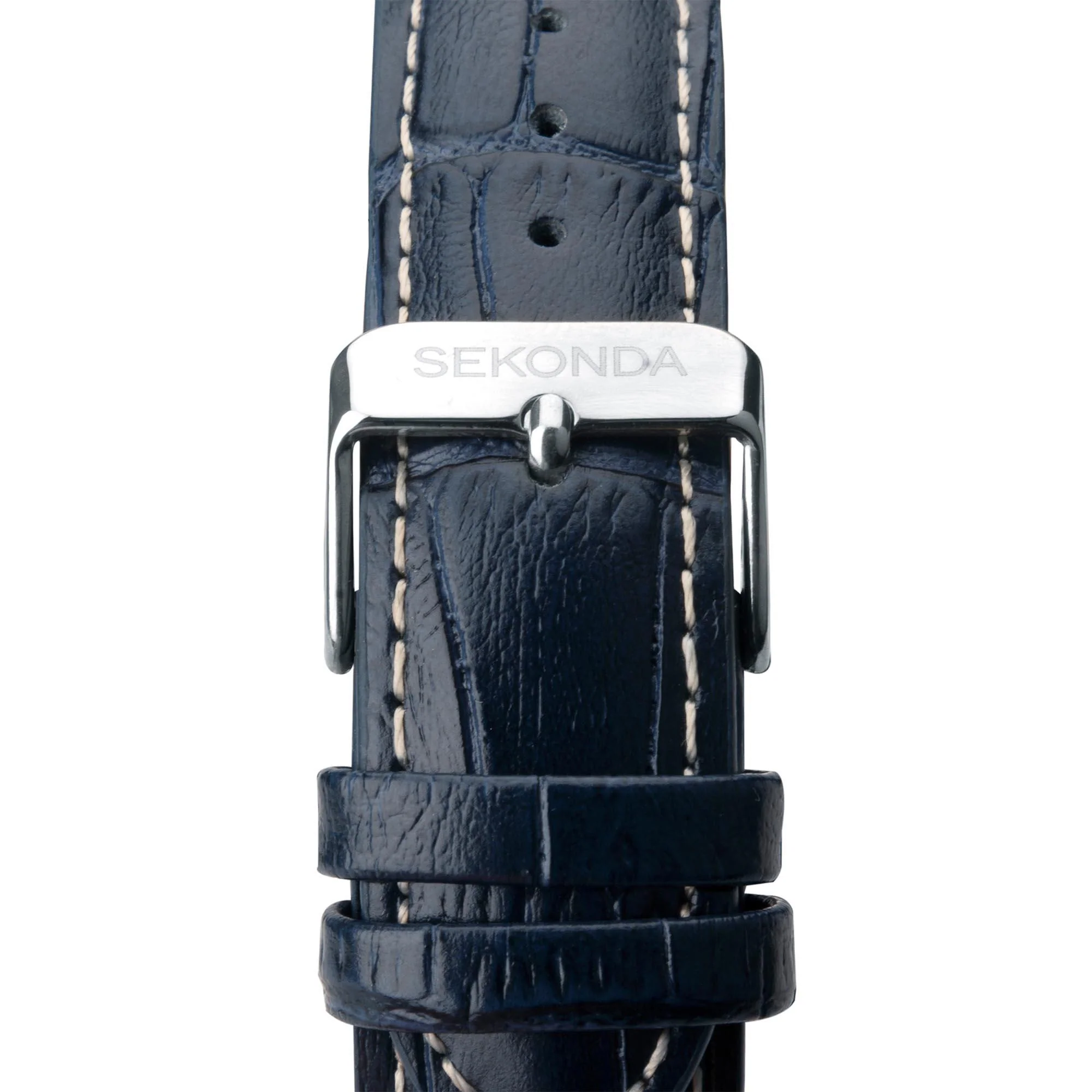 Sekonda Aviation Quartz Blue Dial Blue Leather Strap Men's Watch 1627 - Image 9