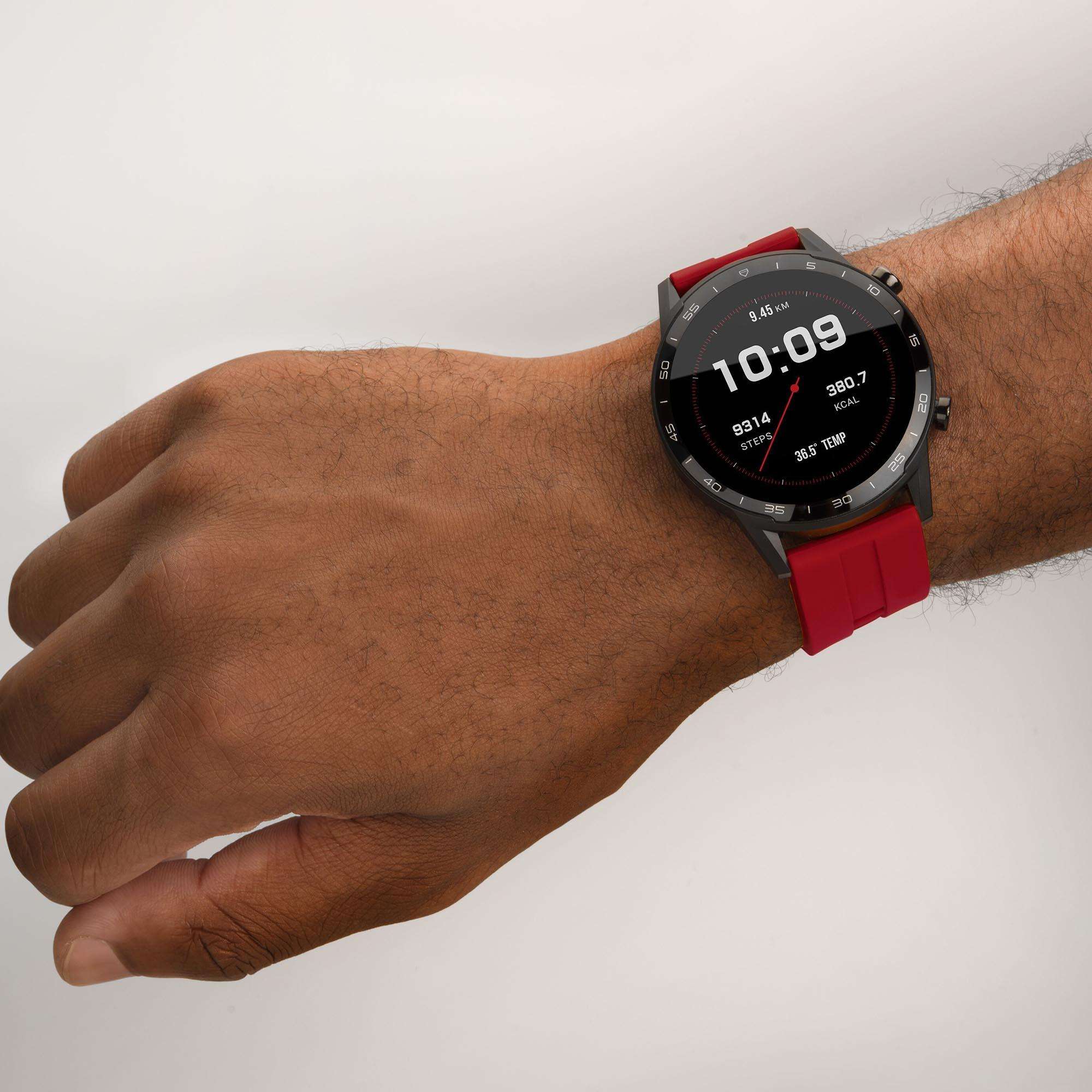 Sekonda Black Interactive Dial Red Silicone Strap Men's Smart Watch 1910 - Image 4