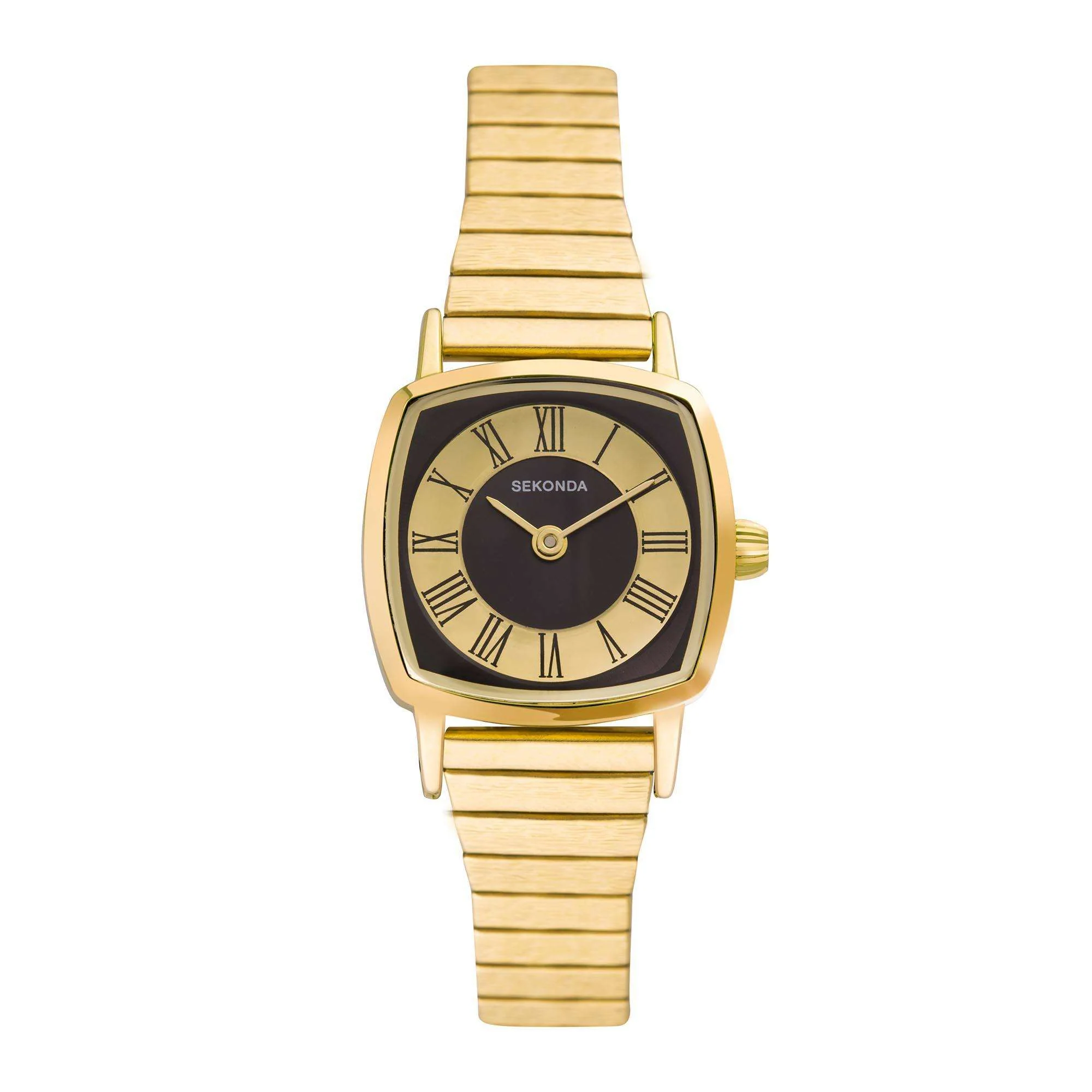 Sekonda Heritage Quartz Black Dial Gold PVD Stainless Steel Bracelet Ladies Watch 40379 - Image 9
