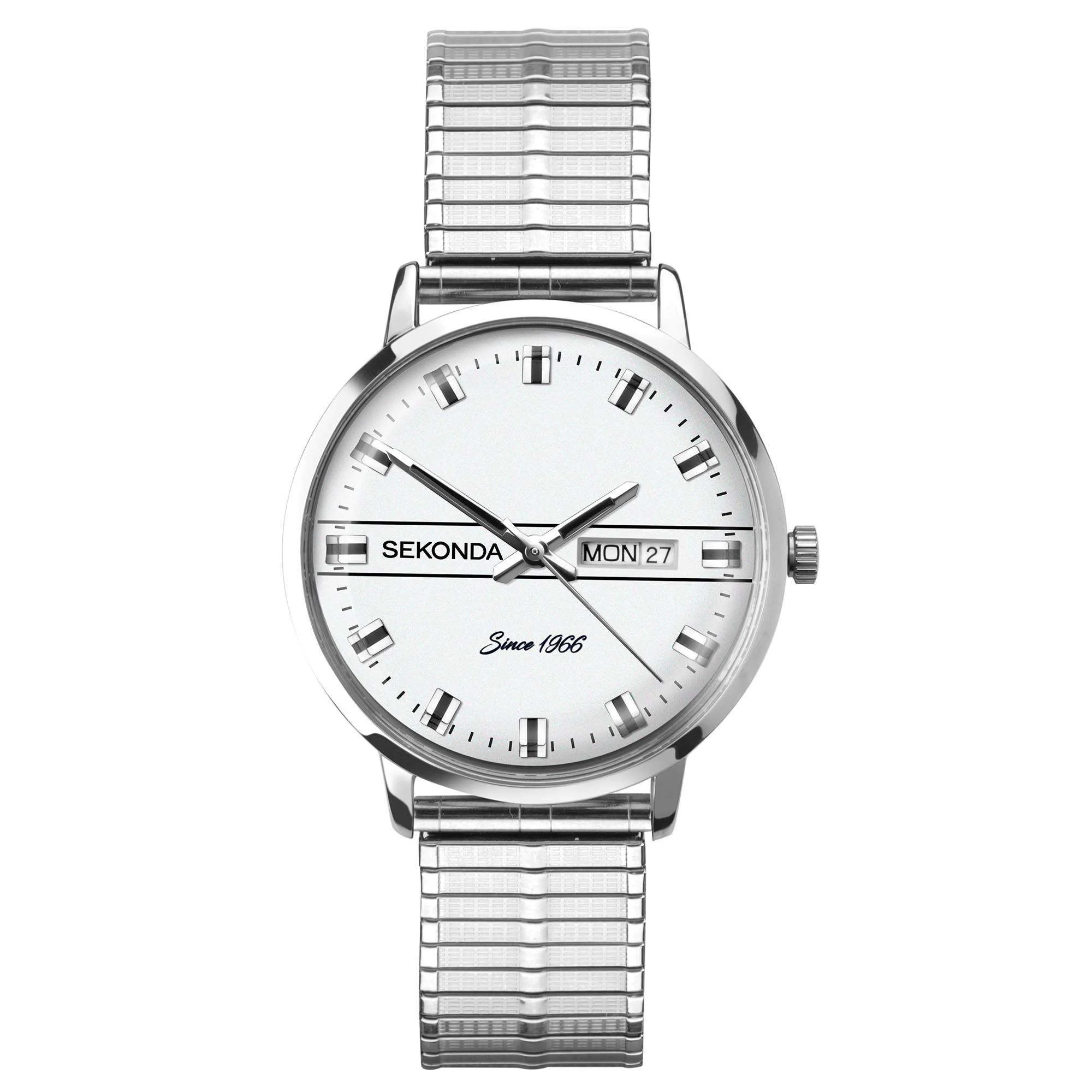 Sekonda Classic Quartz White Dial Stainless Steel Bracelet Unisex Watch 1951 - Image 8