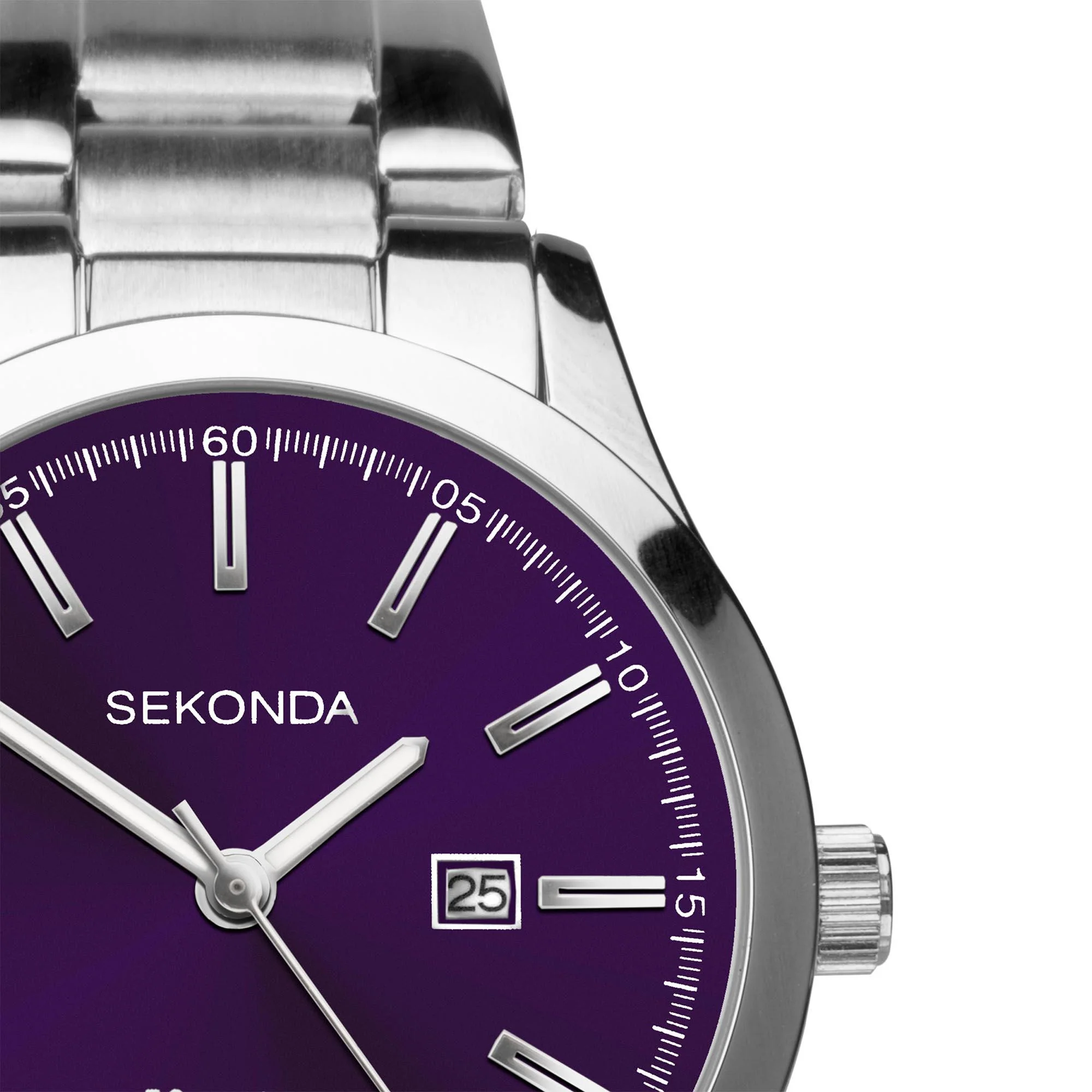 Sekonda ColourPop Quartz Navy Dial Stainless Steel Bracelet Ladies Watch 40366 - Image 10