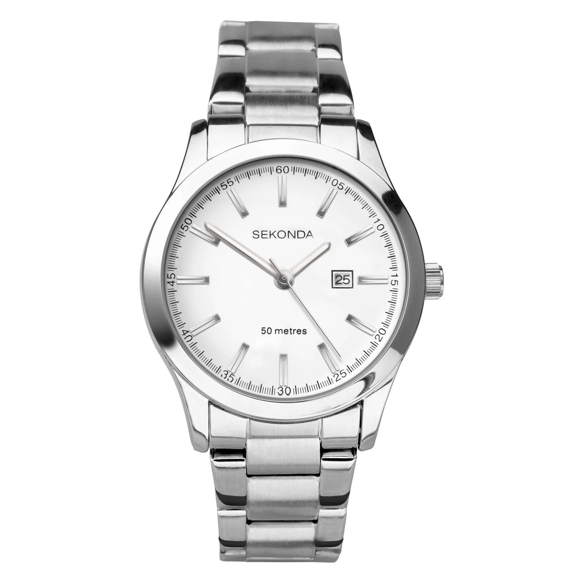 Sekonda ColourPop Quartz White Dial Stainless Steel Bracelet Ladies Watch 40363