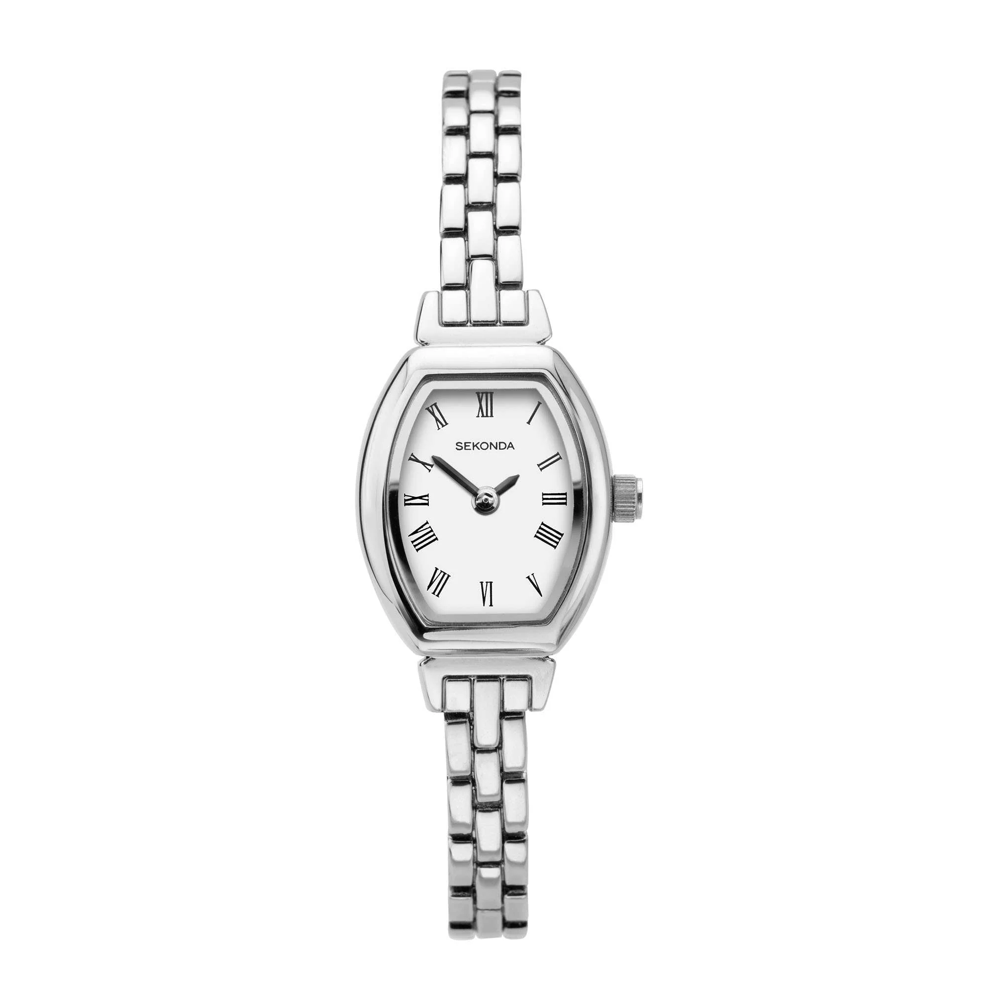 Sekonda Classic Quartz White Dial Stainless Steel Bracelet Ladies Watch 2966 - Image 3