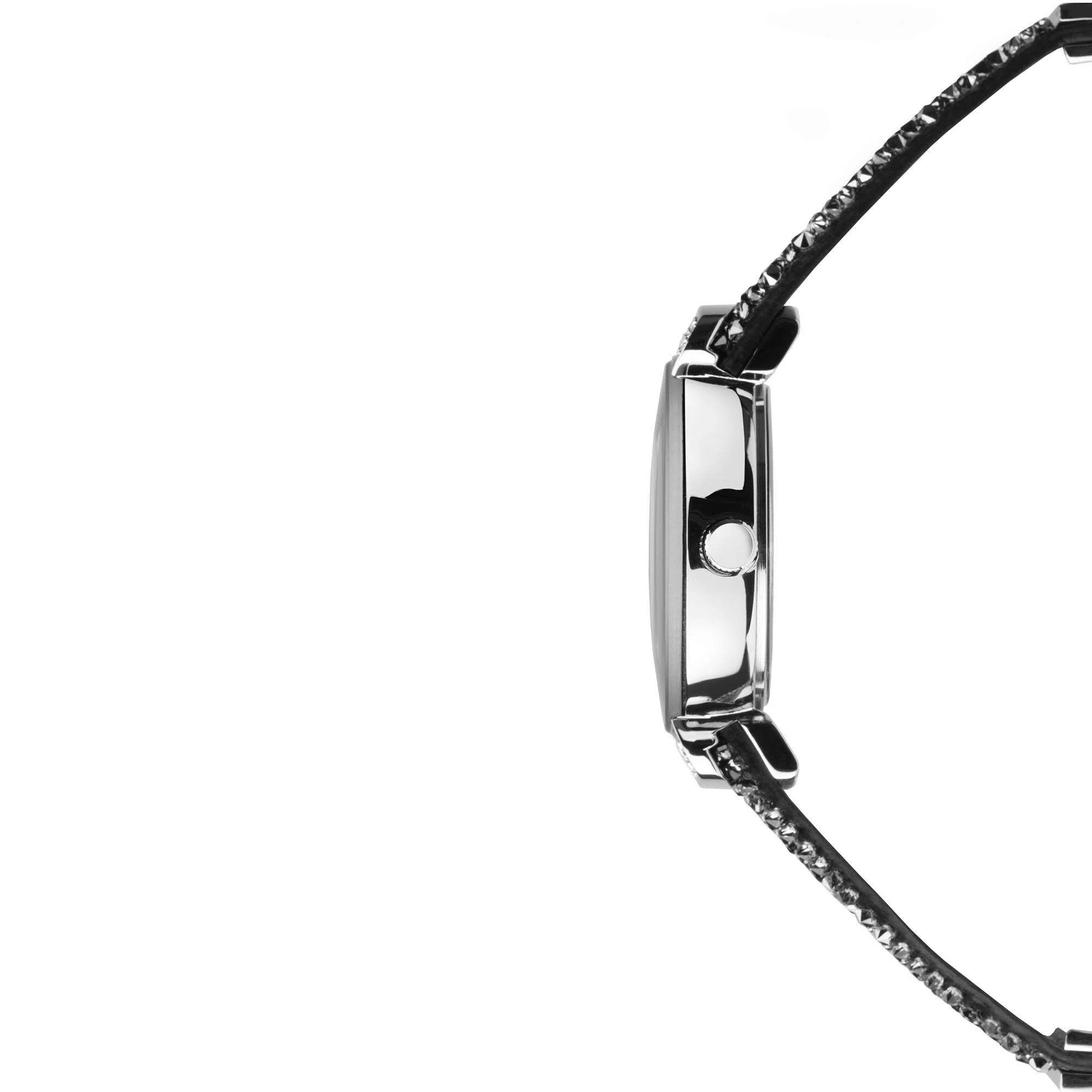 Seksy Rocks Quartz Grey Dial Silver Brass Bracelet Ladies Watch 2718 - Image 2