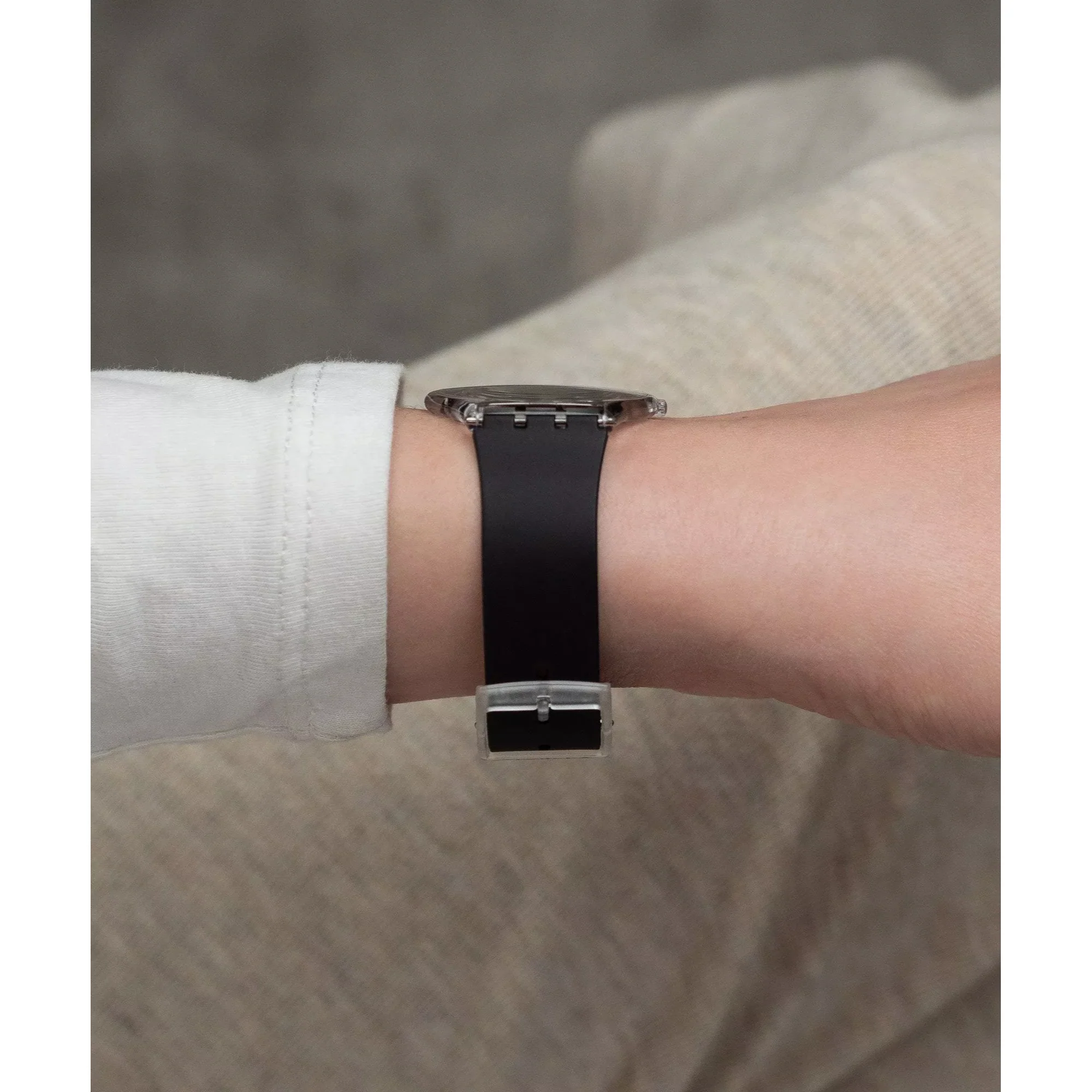 Swatch Black Classiness Case Black Dial Watch SS08K103 - Image 4