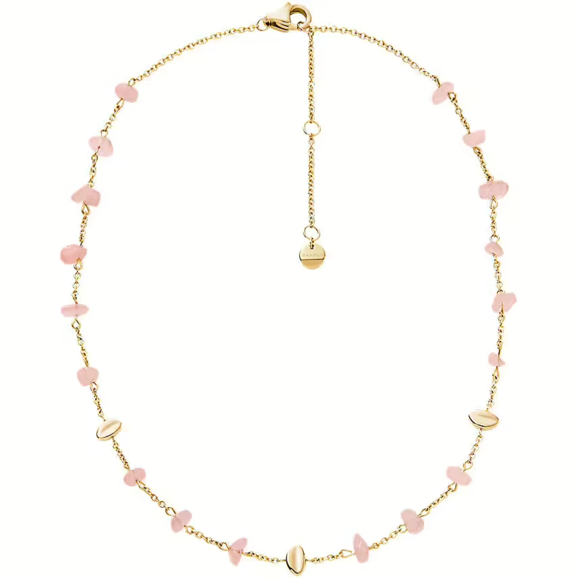 Skagen Anja Rose Quartz Gold-Tone Stainless Steel Ladies Necklace SKJ1865710 - Image 3