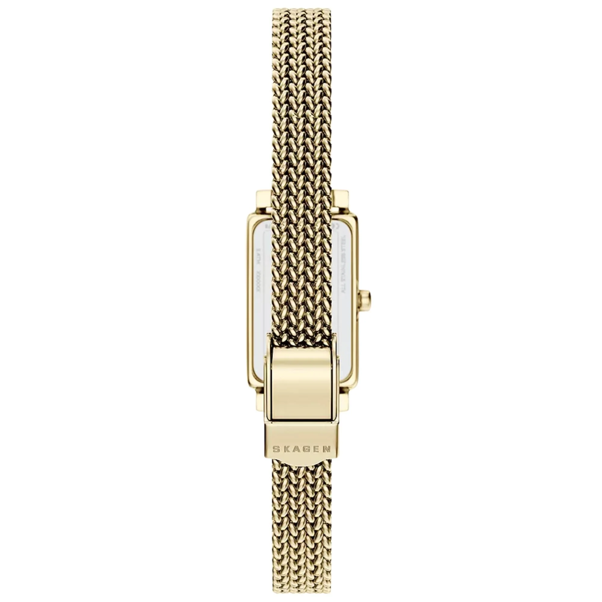 Skagen Hagen Micro Quartz Gold Dial Steel Strap Women's Watch SKW3178 - Image 3