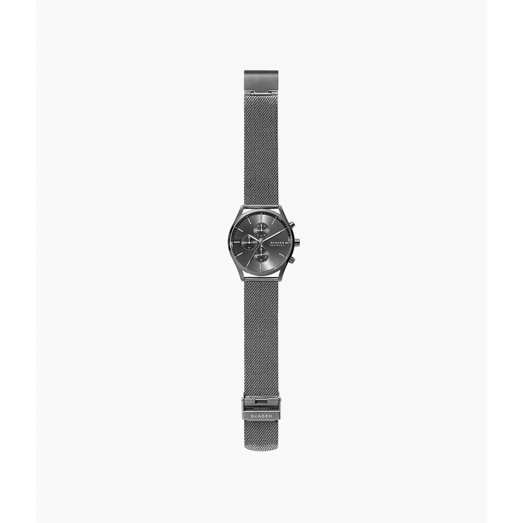 Skagen Holst Chronograph Charcoal Steel Mesh Strap Charcoal Dial Men’s Watch SKW6608 - Image 11