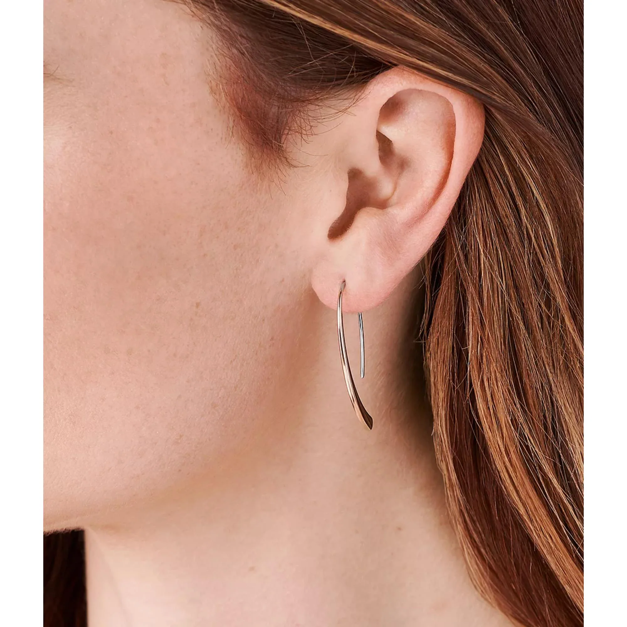 Skagen Kariana Rose Gold-Tone Threader Women's Earrings SKJ1212998 - Image 5