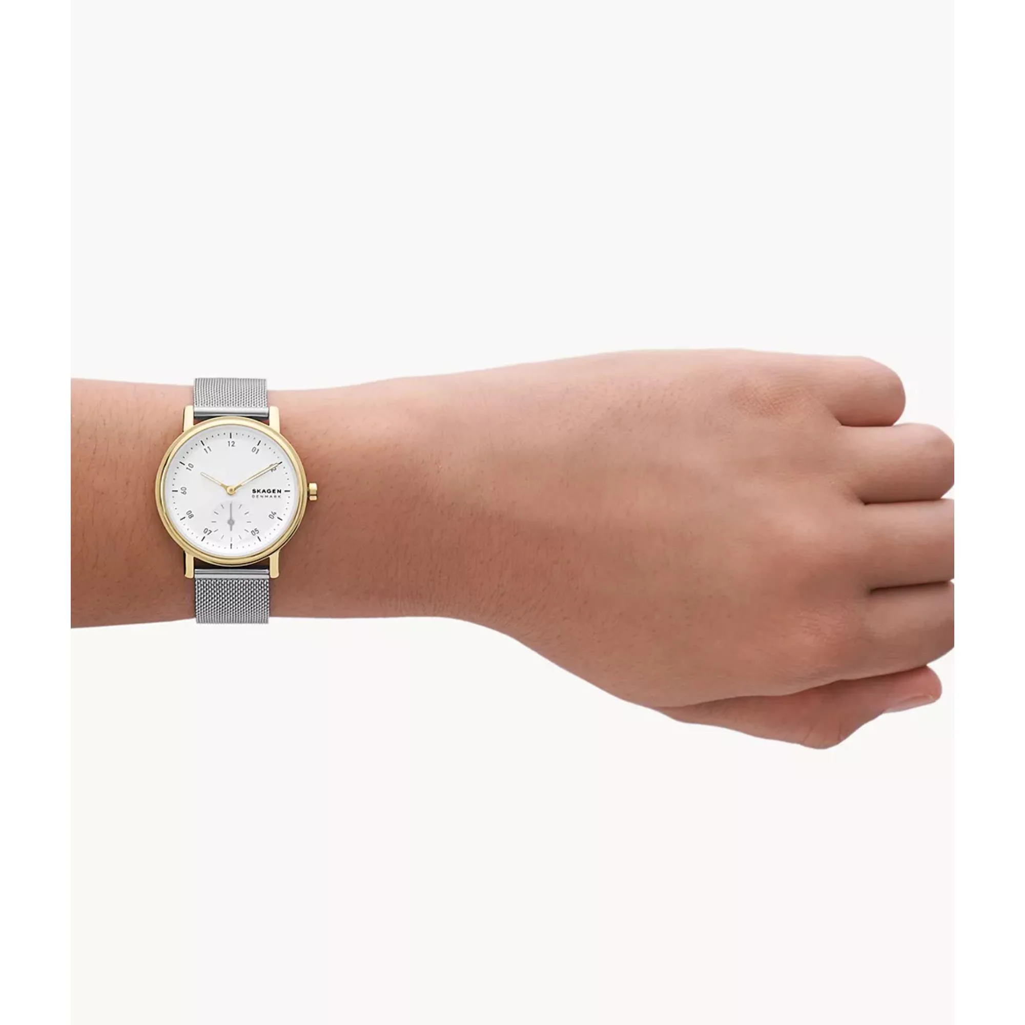 Skagen Kuppel Lille Sub-Second White Dial Steel Strap Women’s Watch SKW3101 - Image 2