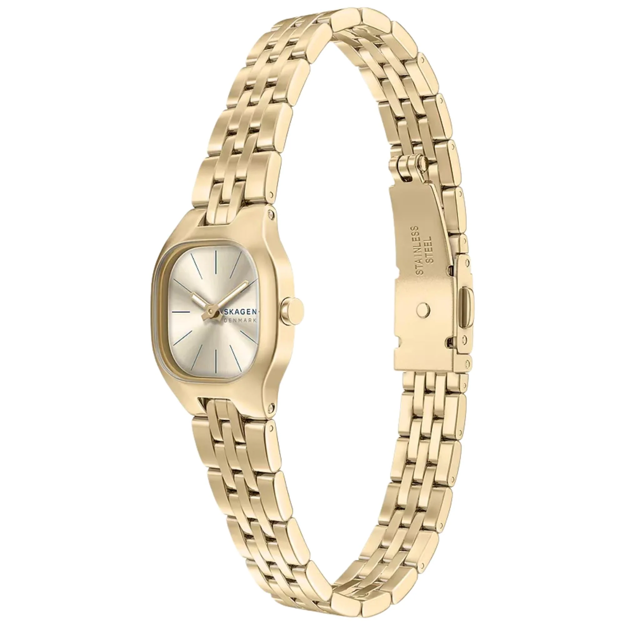 Skagen Mellem Micro Quartz Gold Tone Dial Steel Strap Women's Watch SKW3177 - Image 7