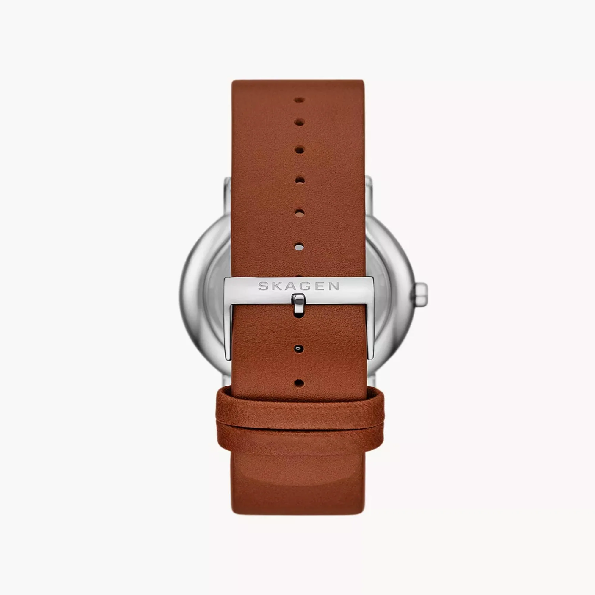 Skagen Signatur Multifunction Cream Dial Leather Strap Men's Watch SKW6942 - Image 8