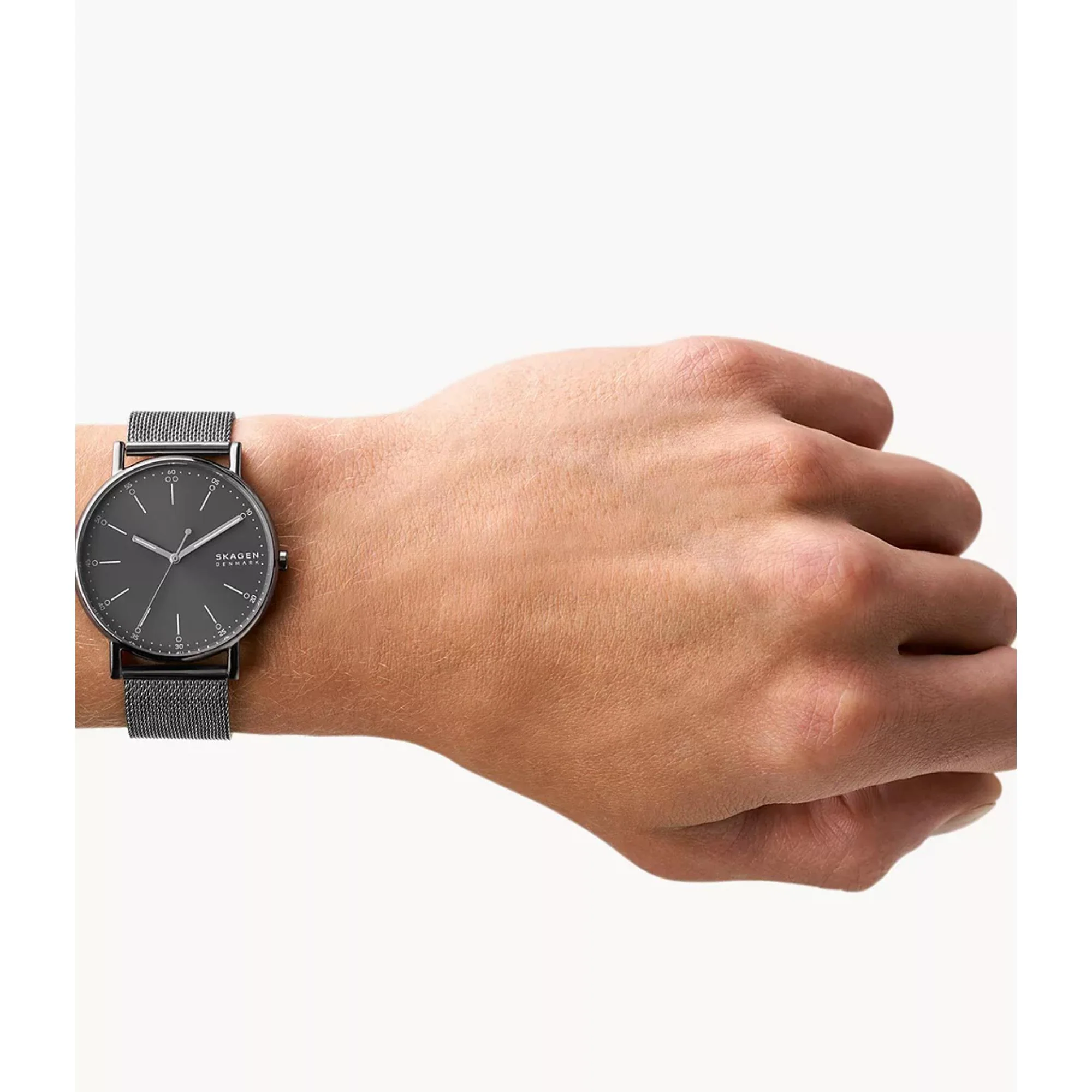 Skagen Signatur Grey Steel Mesh Strap Grey Dial Men’s Watch SKW6577 - Image 6
