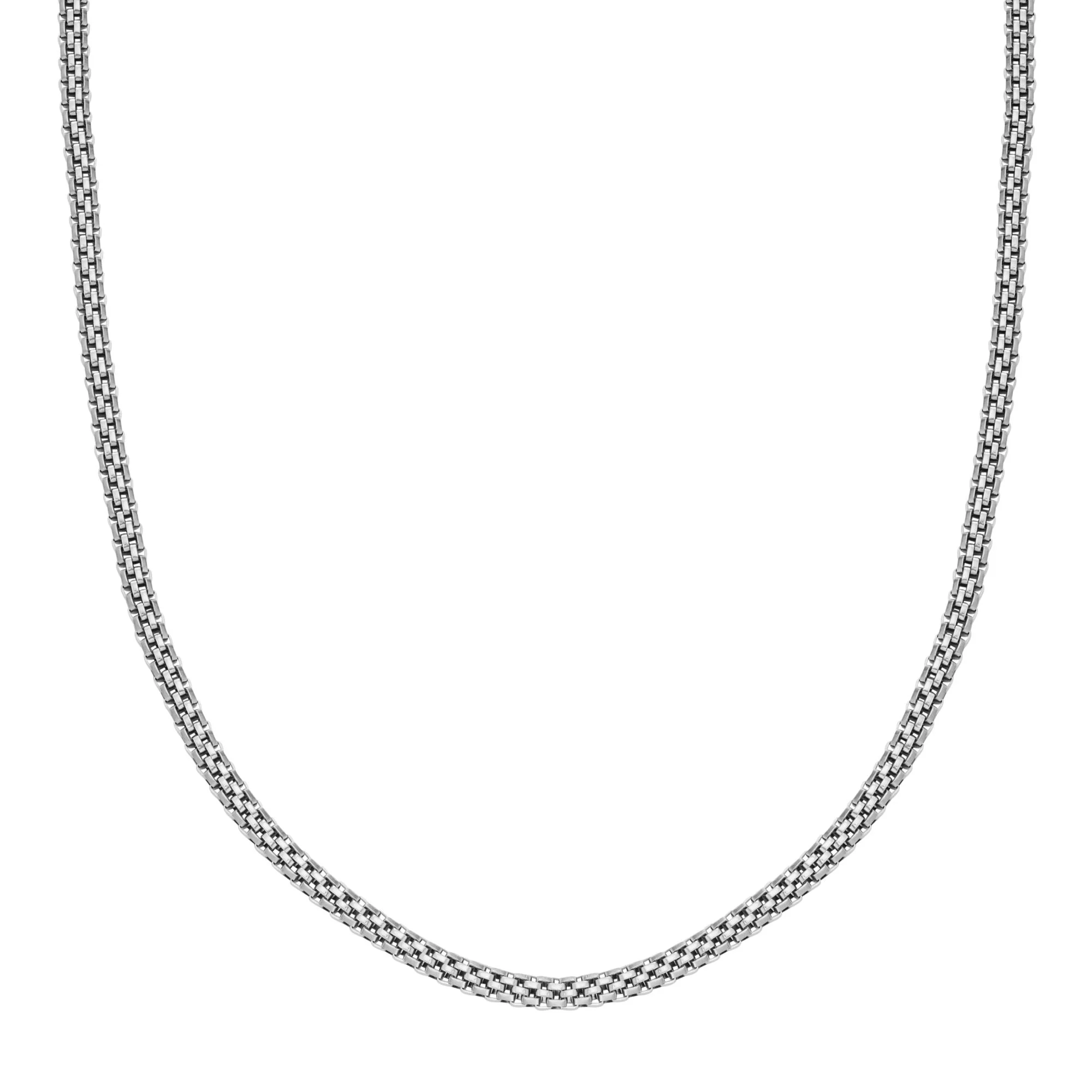 Skagen Tov Mesh Silver Stainless Steel Chain Men's Necklace SKJM0234040 - Image 4