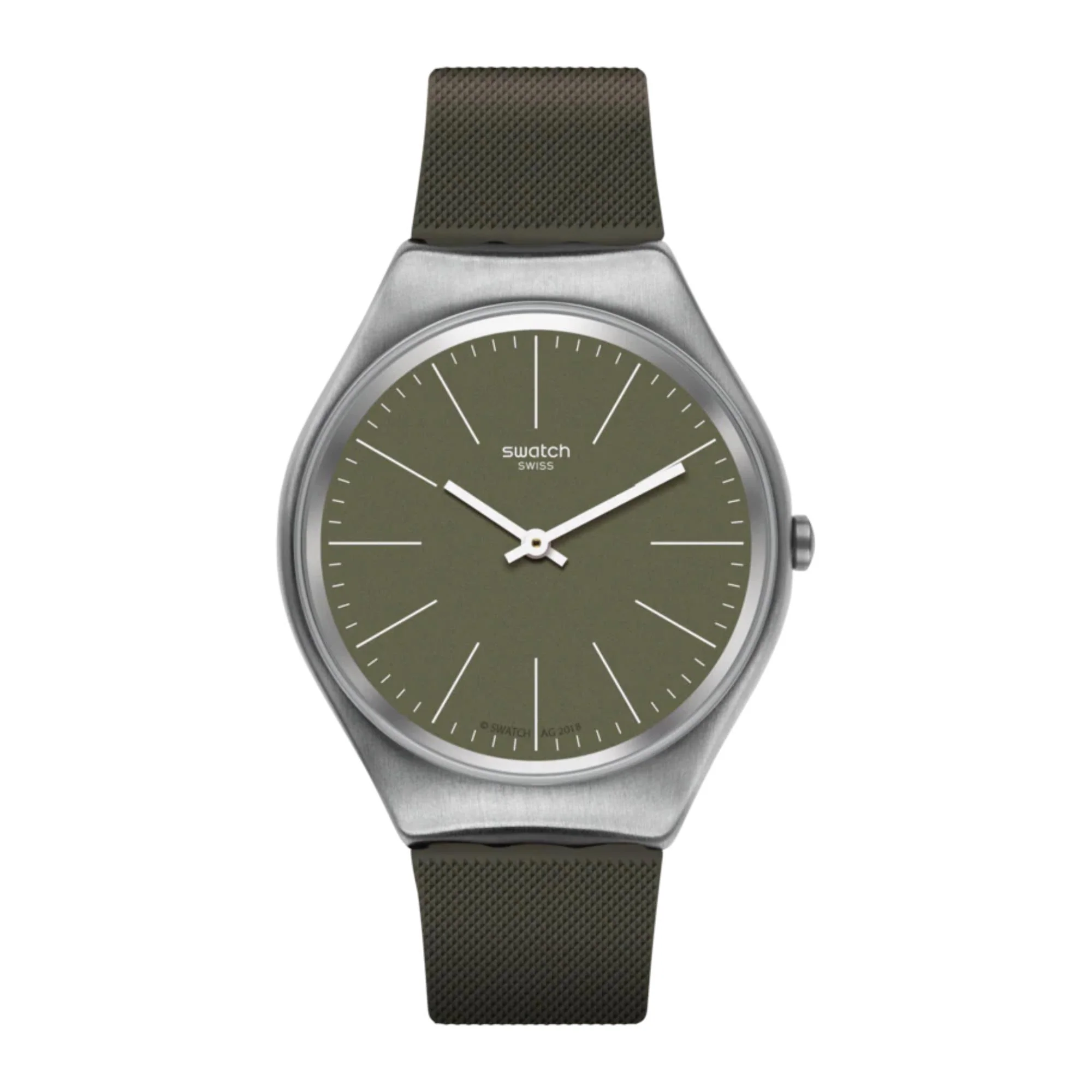 Swatch Skin Irony Skinnature Khaki Green Dial Men's Watch SYXS116