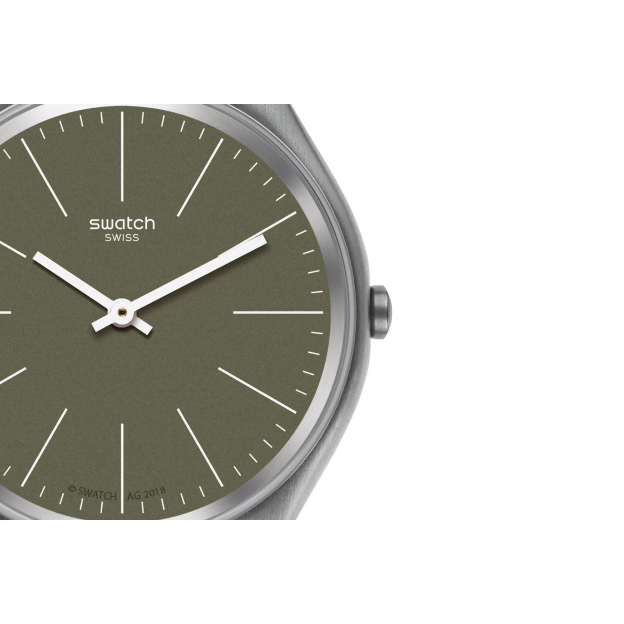 Swatch Skin Irony Skinnature Khaki Green Dial Men's Watch SYXS116 - Image 3