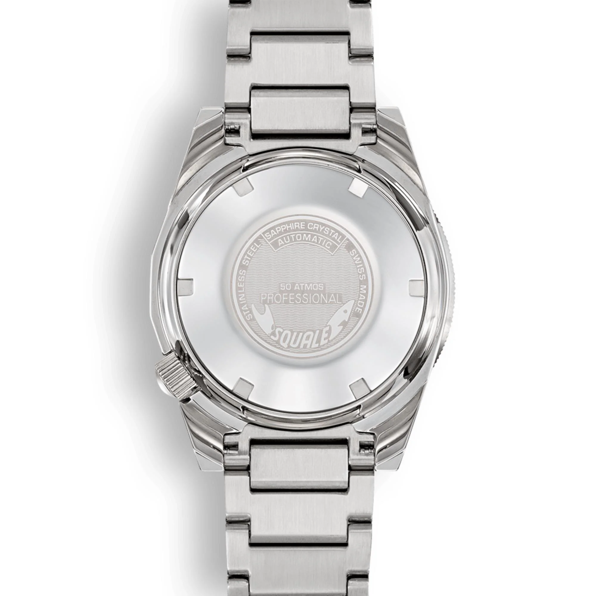 Squale 1521 Full Luminous Automatic Super-Luminova Dial Steel Strap Men's Watch 1521FULL.SQ20L - Image 2