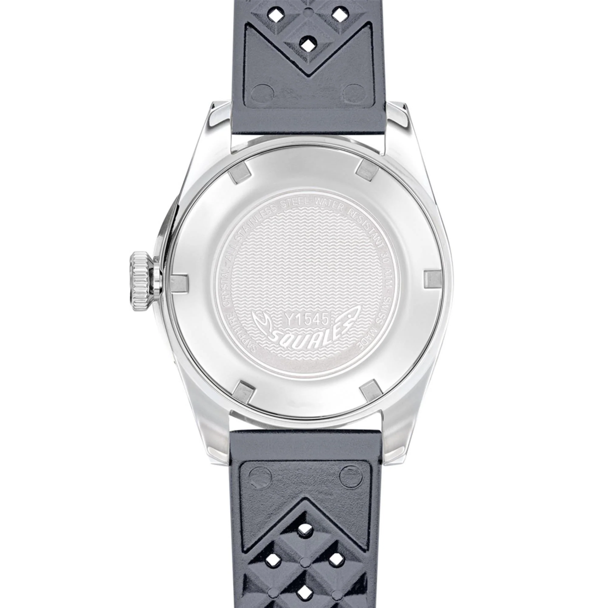 Squale 1545 Automatic Grey Dial Rubber Strap Men's Watch 1545GG.HTG - Image 7