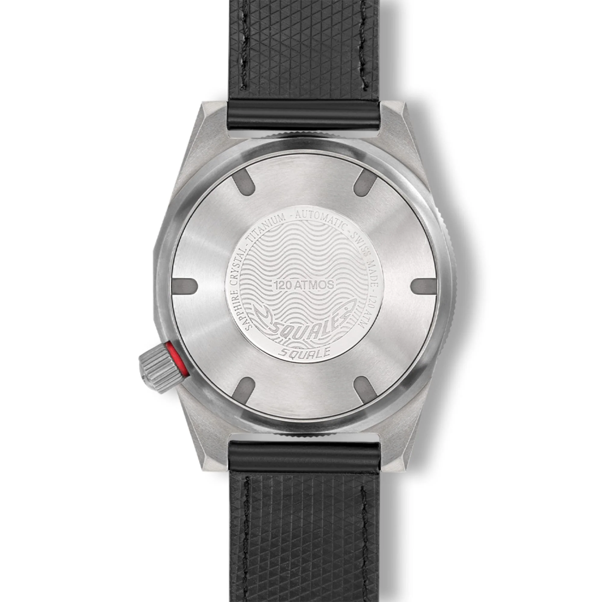 Squale Master Grand Bleu Automatic Blue Dial Leather Strap Men's Watch MASTIBLBL.RAL - Image 3