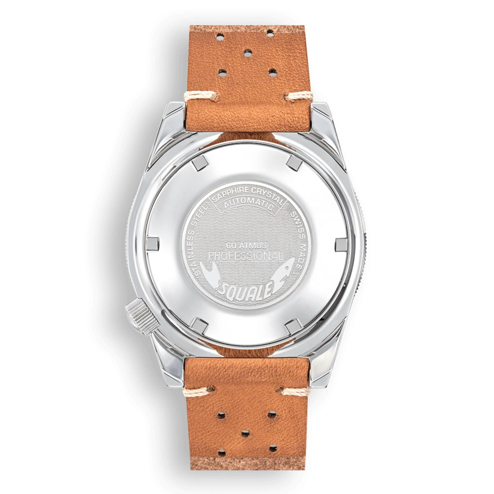 Squale Matic Automatic Dark Blue Dial Leather Strap Men's Watch MATICXSB.PTC - Image 7