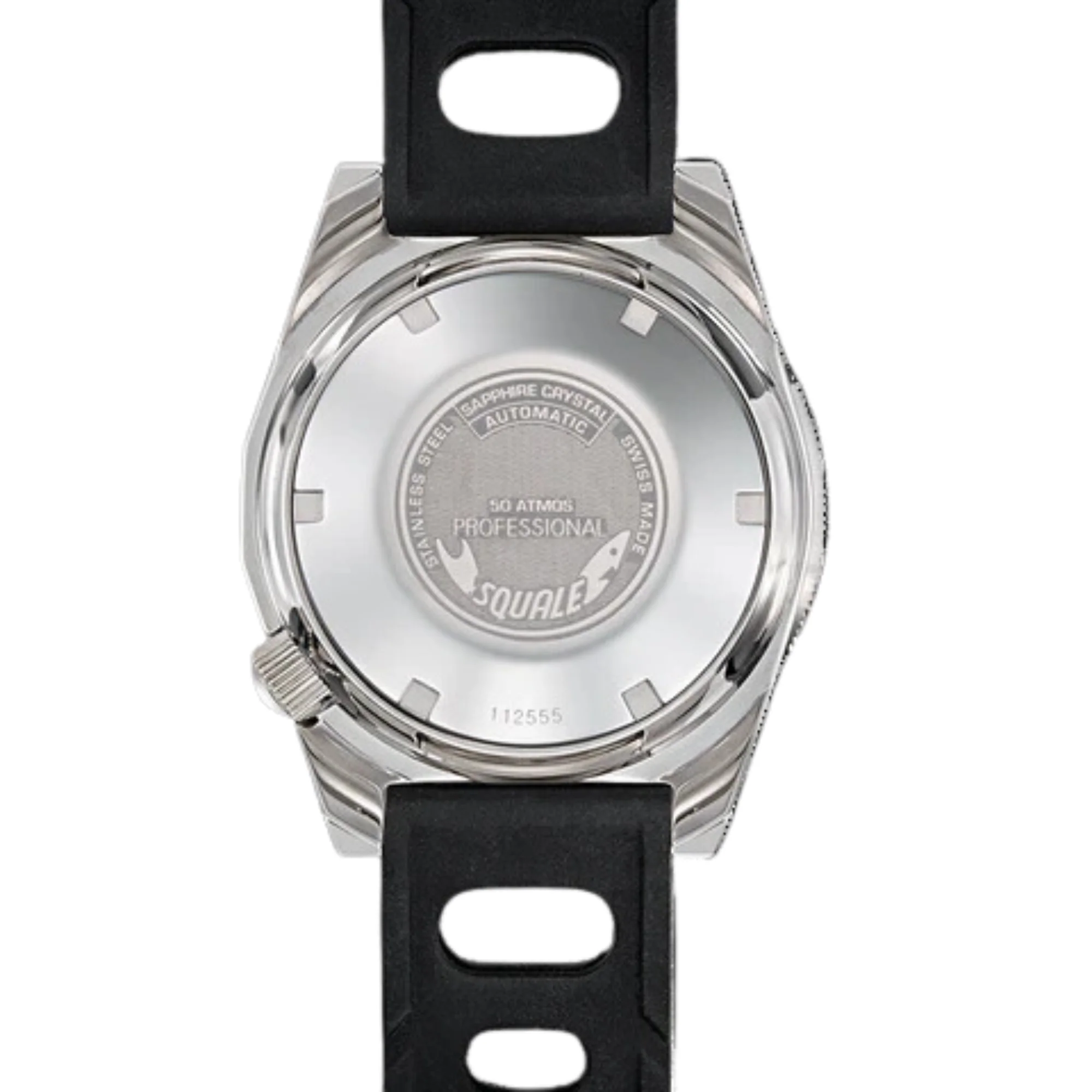 Squale Super-Squale Automatic Grey Dial Milanese Stainless Steel Bracelet Men’s Watch SUPERSSG.AC - Image 4