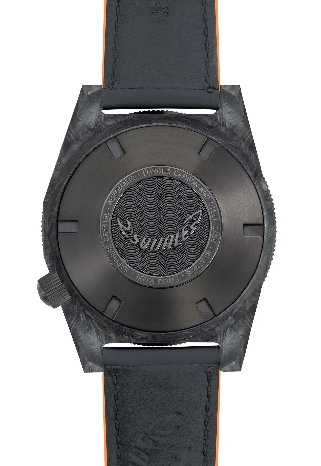 Squale T-183 Forged Carbon Automatic Grey/Carbon Dial Black Rubberized Leather Strap Men’s Watch T183AFCOR.RLOR - Image 4