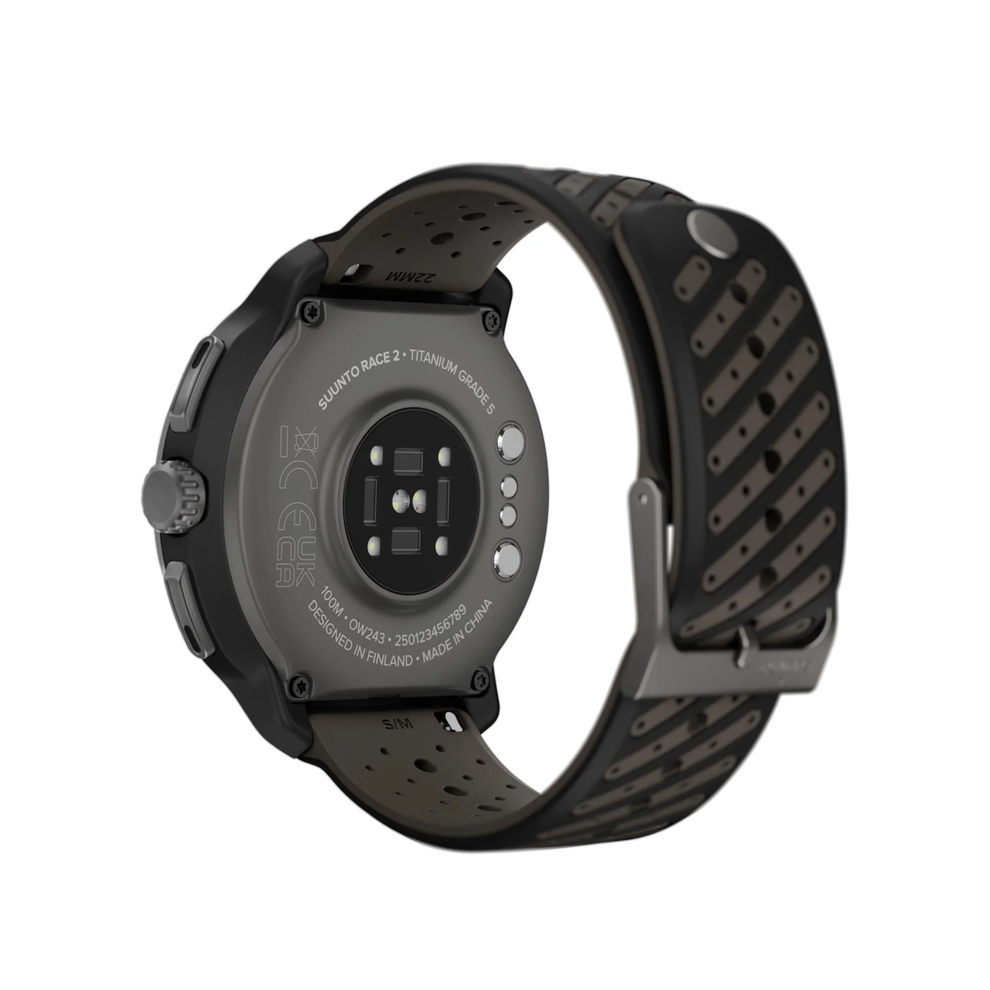 Suunto Race 2 Titanium Black AMOLED Digital Silicone Strap Unisex Smart Fitness Watch SS051202000 - Image 6