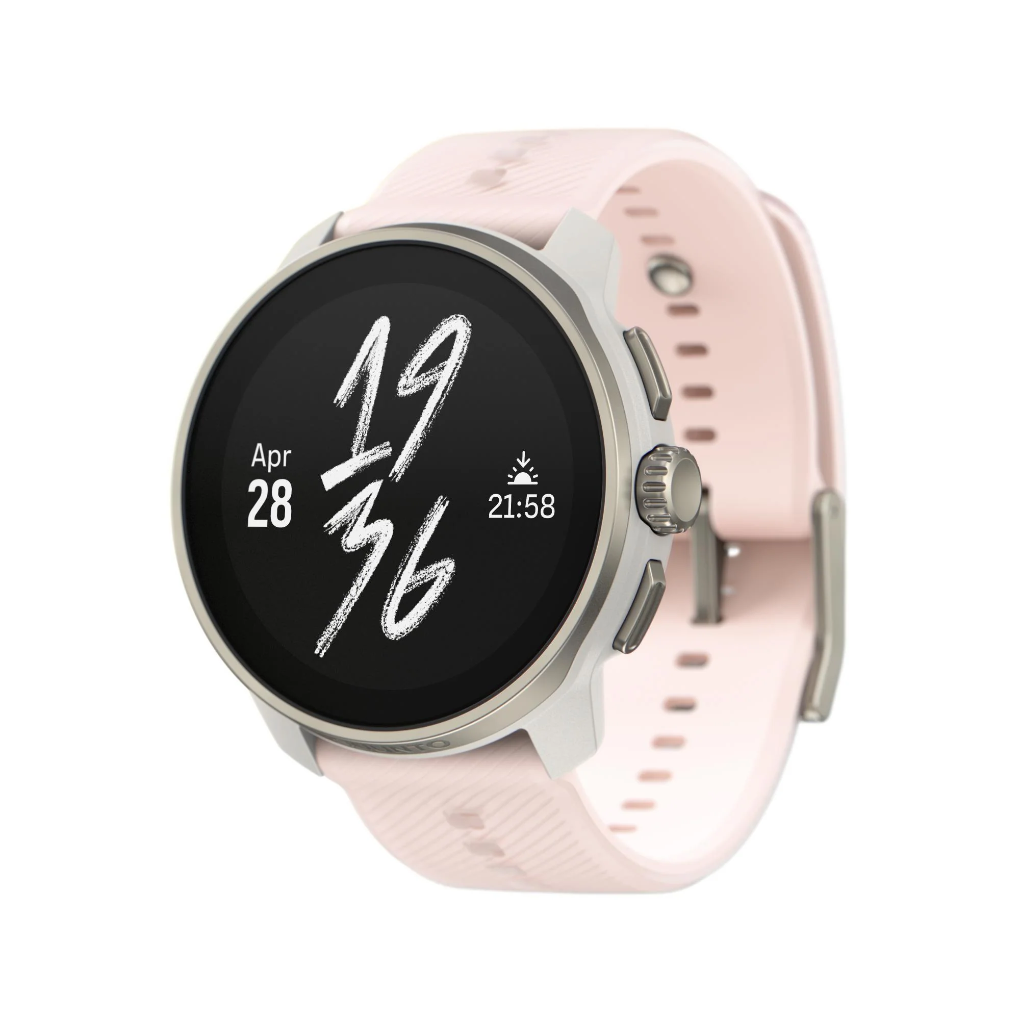 Suunto Race S Powder Pink AMOLED Digital Silicone Strap Unisex Smart Fitness Watch SS051018000 - Image 2