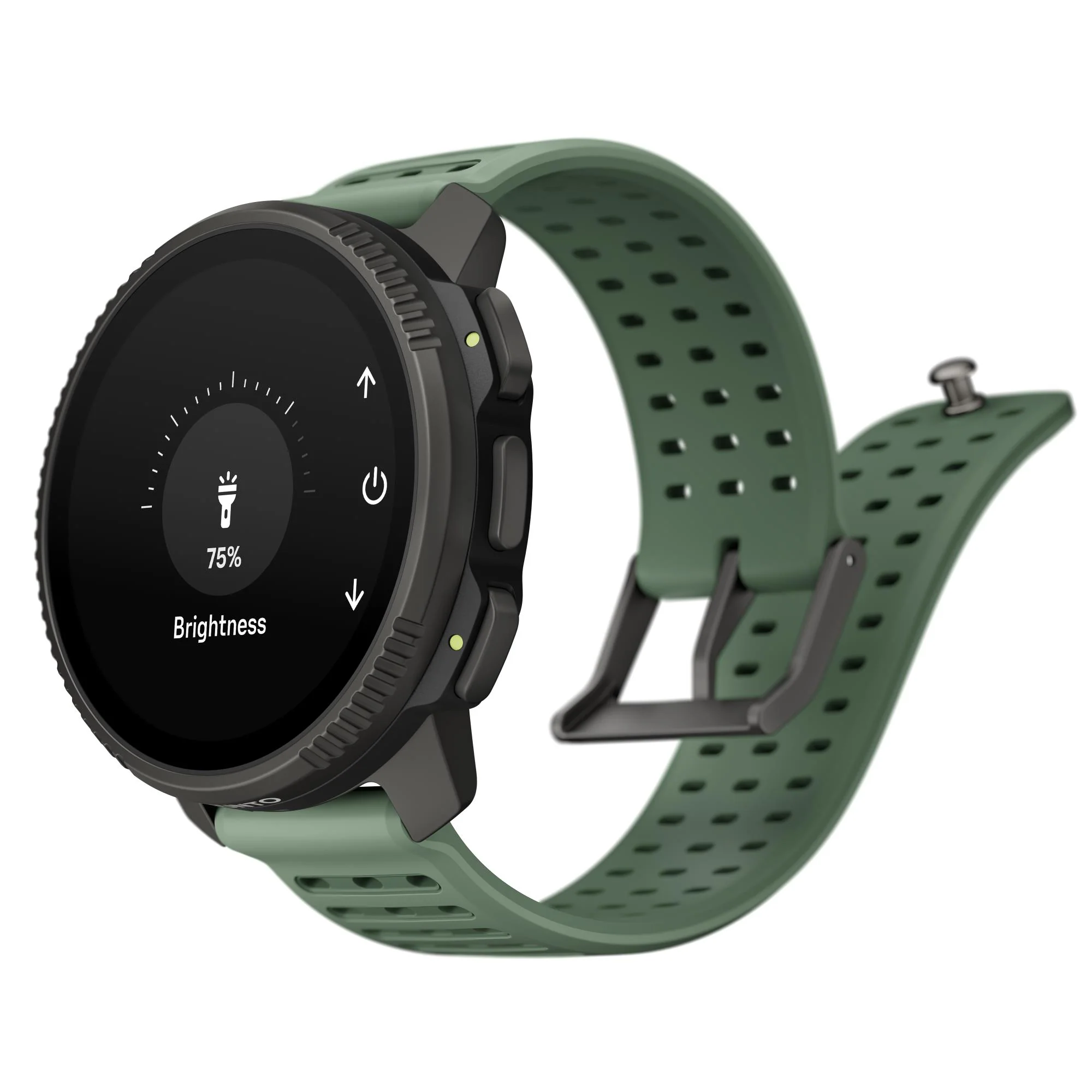 Suunto Vertical 2 Titanium Sage AMOLED Digital Silicone Strap Unisex Smart Watch SS051209000 - Image 6