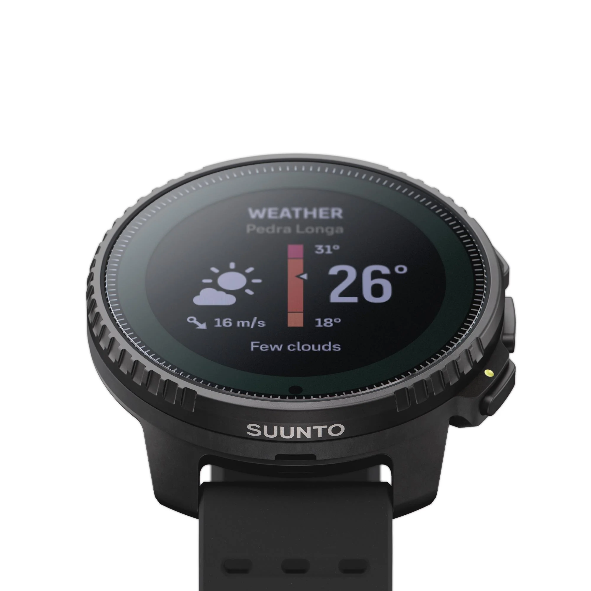 Suunto Vertical Solar All Black Digital Silicone Strap Unisex Smart Watch SS050978000 - Image 4