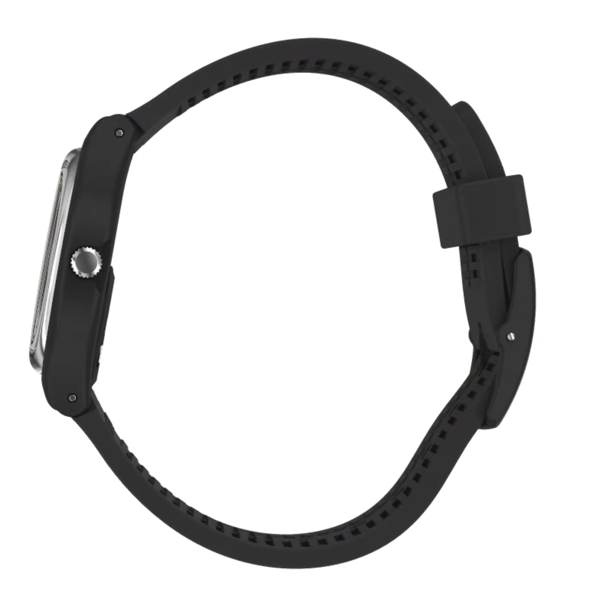 Swatch Always There Quartz White Dial Black Silicone Strap Watch GB328 - Image 4