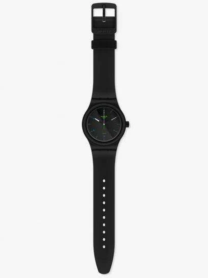 Swatch AM51 Automatic Black Dial Bio Sourced Strap Men's Watch SO30B400 - Image 4