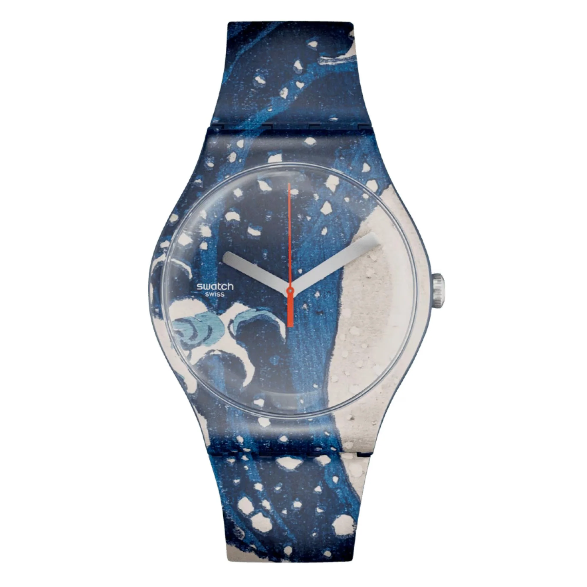 Swatch Art Journey The Great Wave Off Kanawaga Quartz Unisex Watch SUOZ351 - Image 7