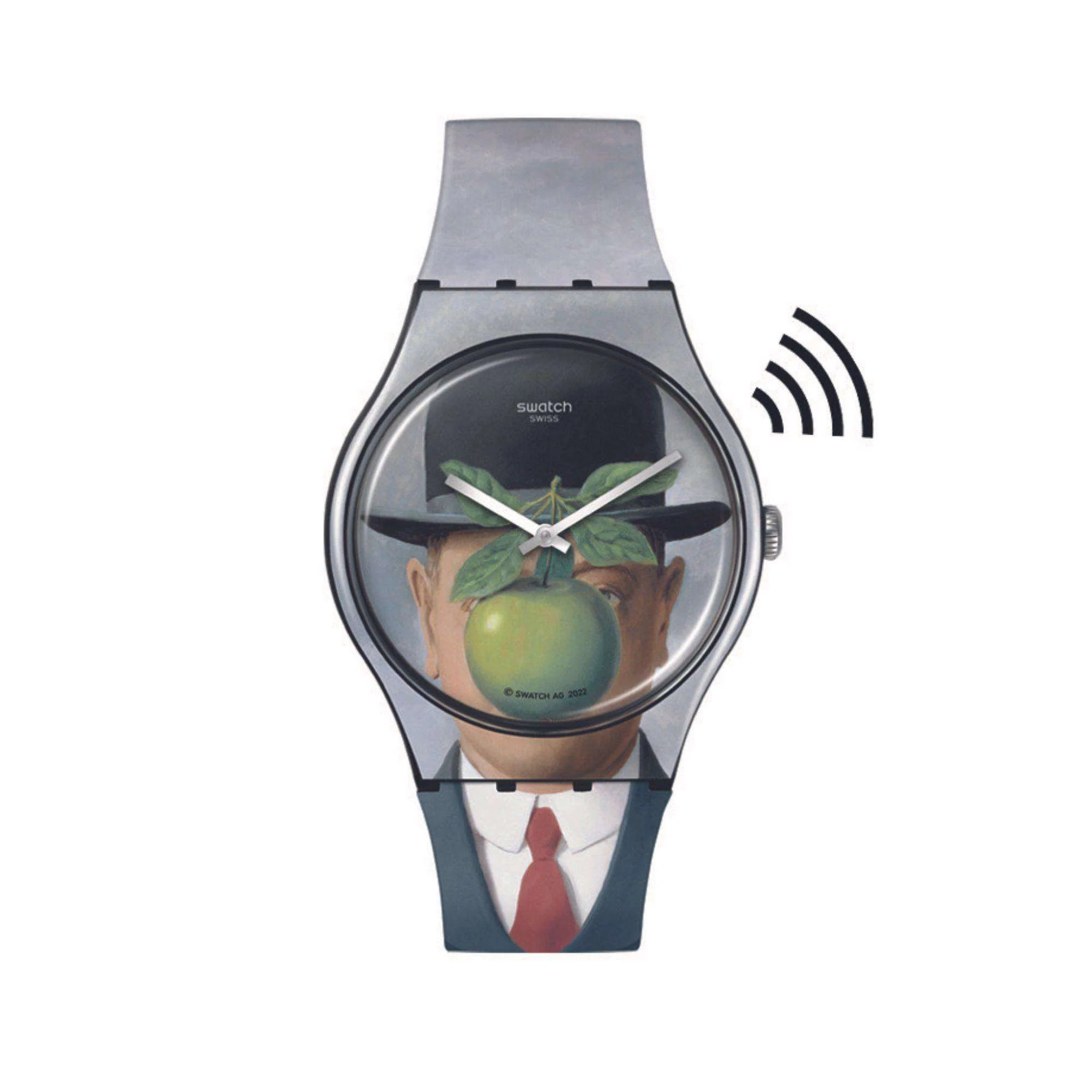 Swatch Art Journey The Son of Man The Surreal Pay! Silicone Strap Watch SVI103-5300 - Image 4