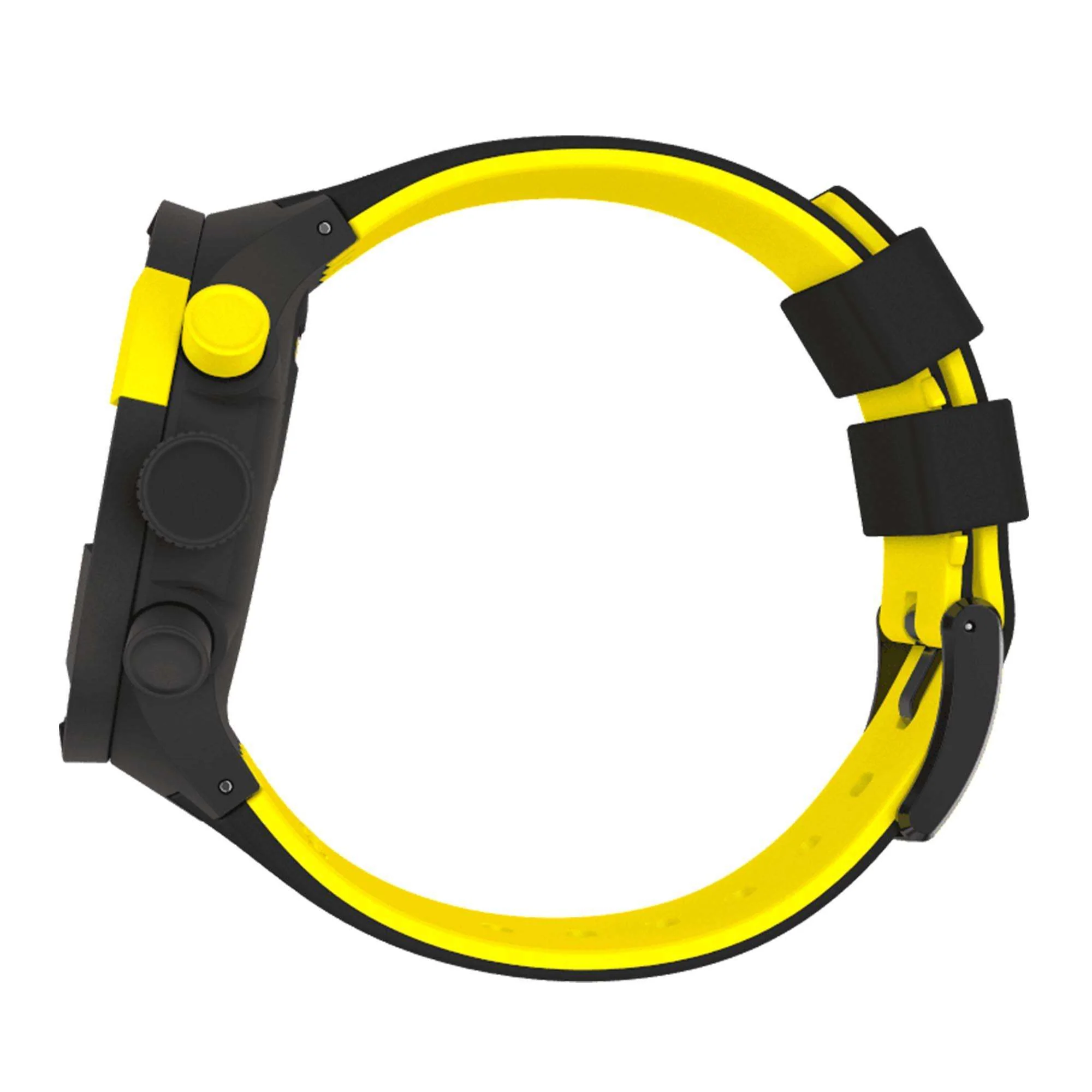 Swatch Big Bold Chrono Checkpoint Yellow Quartz Movement Black Dial Silicone Strap Watch SB02B403 - Image 4