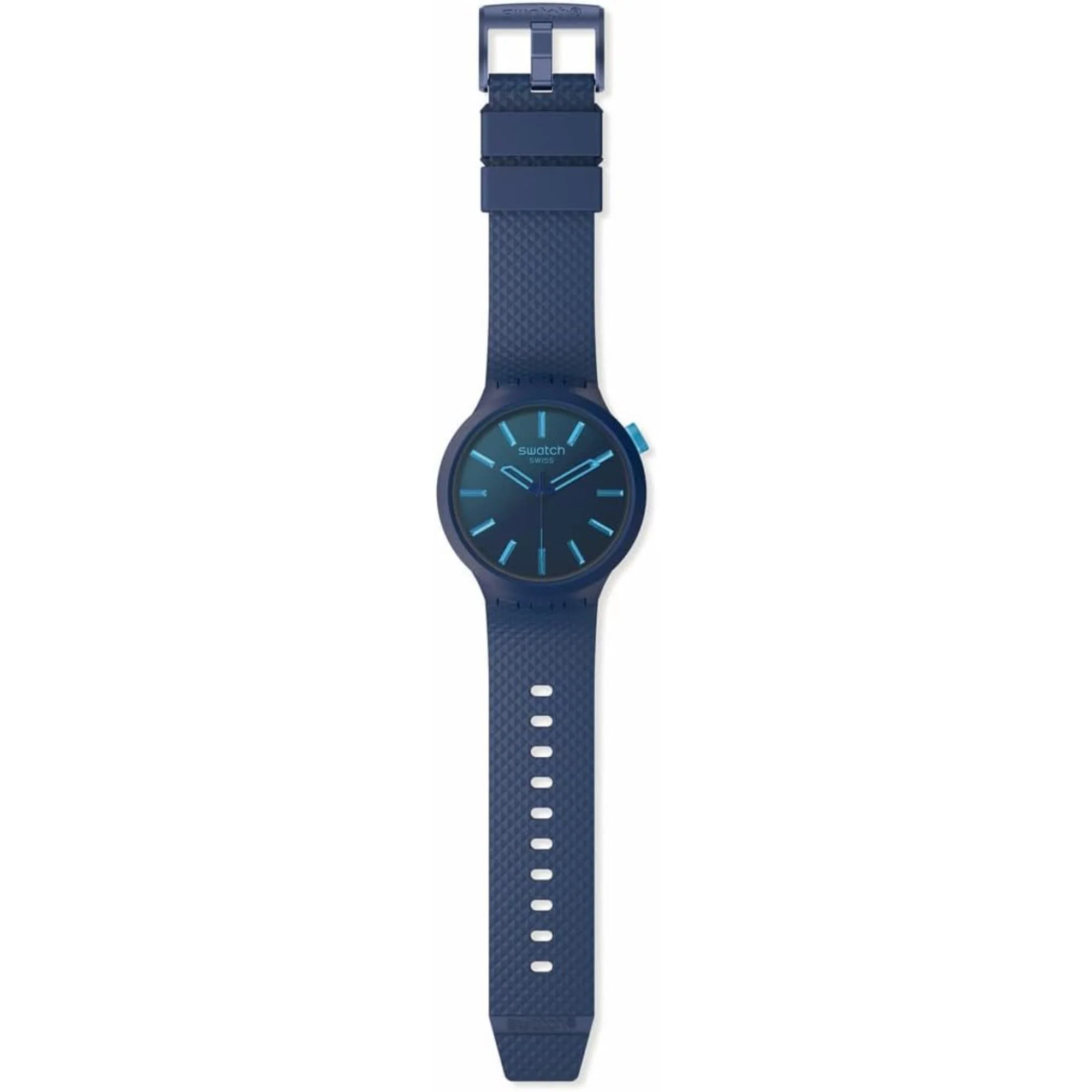 Swatch Big Bold Indigo Glow Blue Dial Unisex Watch SB05N113 - Image 2